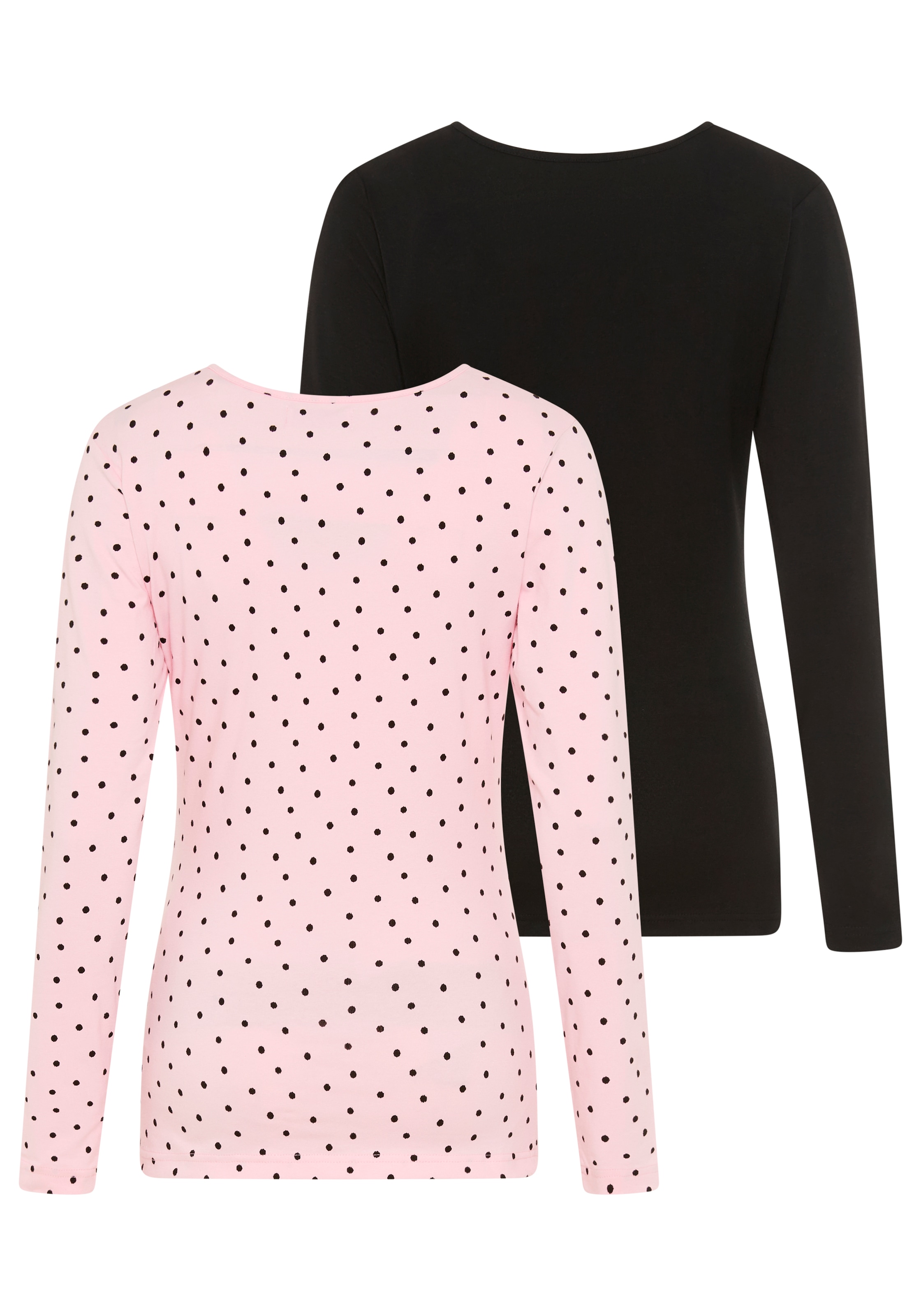 Neun Monate Umstandsshirt »2er Pack Umstands-Langarmshirt« Packung, 2, 2 tlg. schmale Basic-Passform, Langarm, mit Stillmöglichkeit