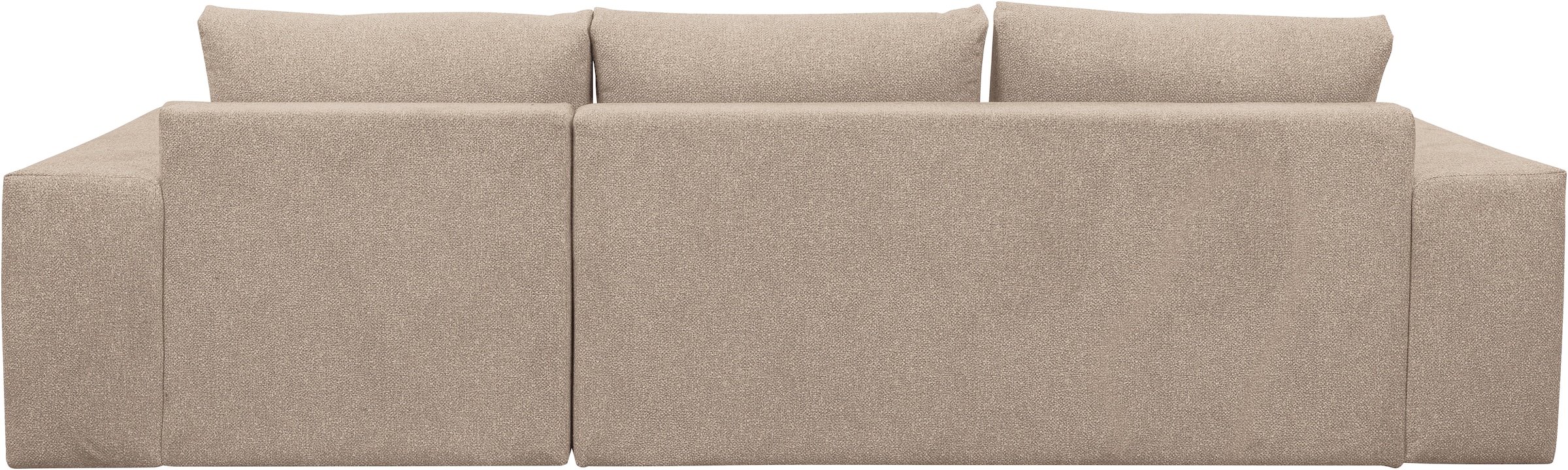WERK2 Ecksofa »Rozzana Design Ecksofa mit hohem Komfort, zeitlos & elegant,  L-Form,« in kuschelweichen Trendstoffen Cord, Breitcord und Plüsch
