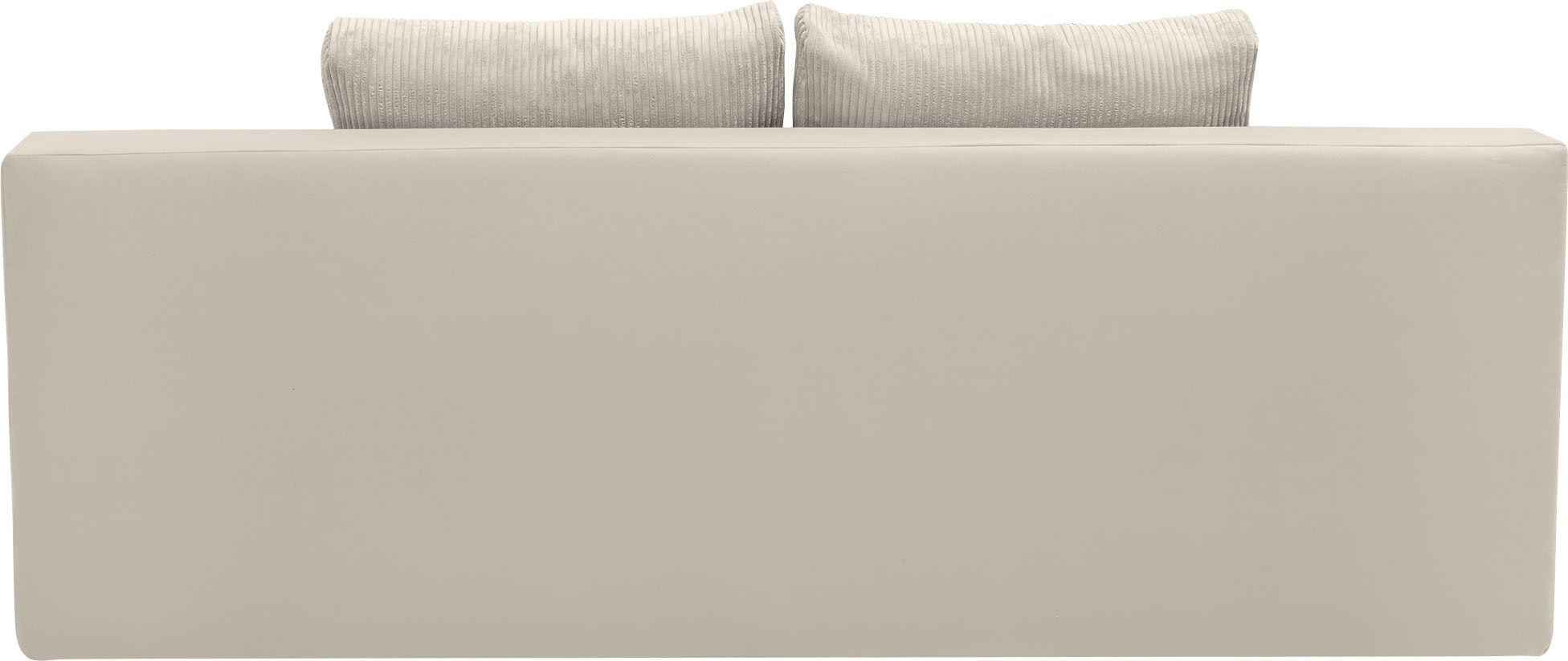 COLLECTION AB Schlafsofa »Chicago mit Bettfunktion, Schlafcouch«, inklusive Bettkasten, Cord-Samt Bezug, beige