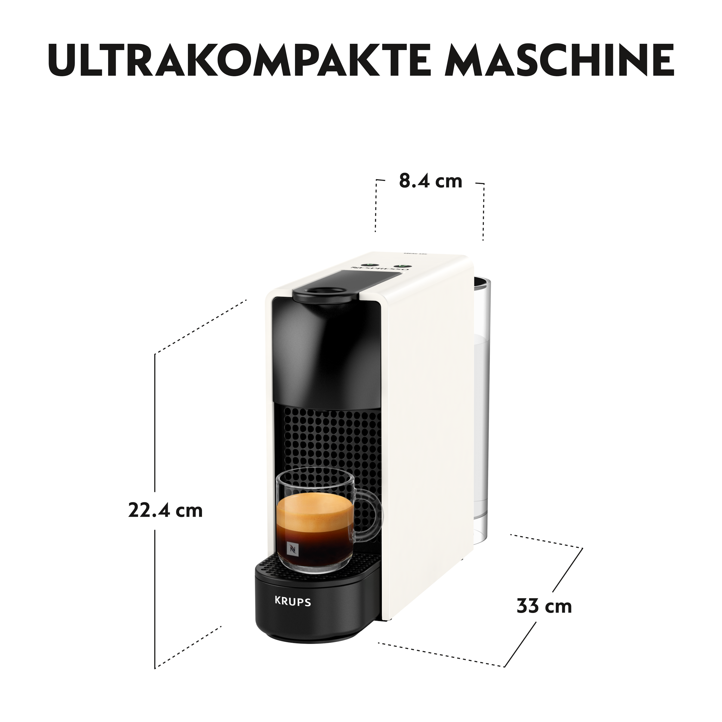 Nespresso Kapselmaschine »XN1108 Essenza Mini von Krups« Pumpendruck: 19 Bar, inkl. Willkommenspaket mit 7 Kapseln