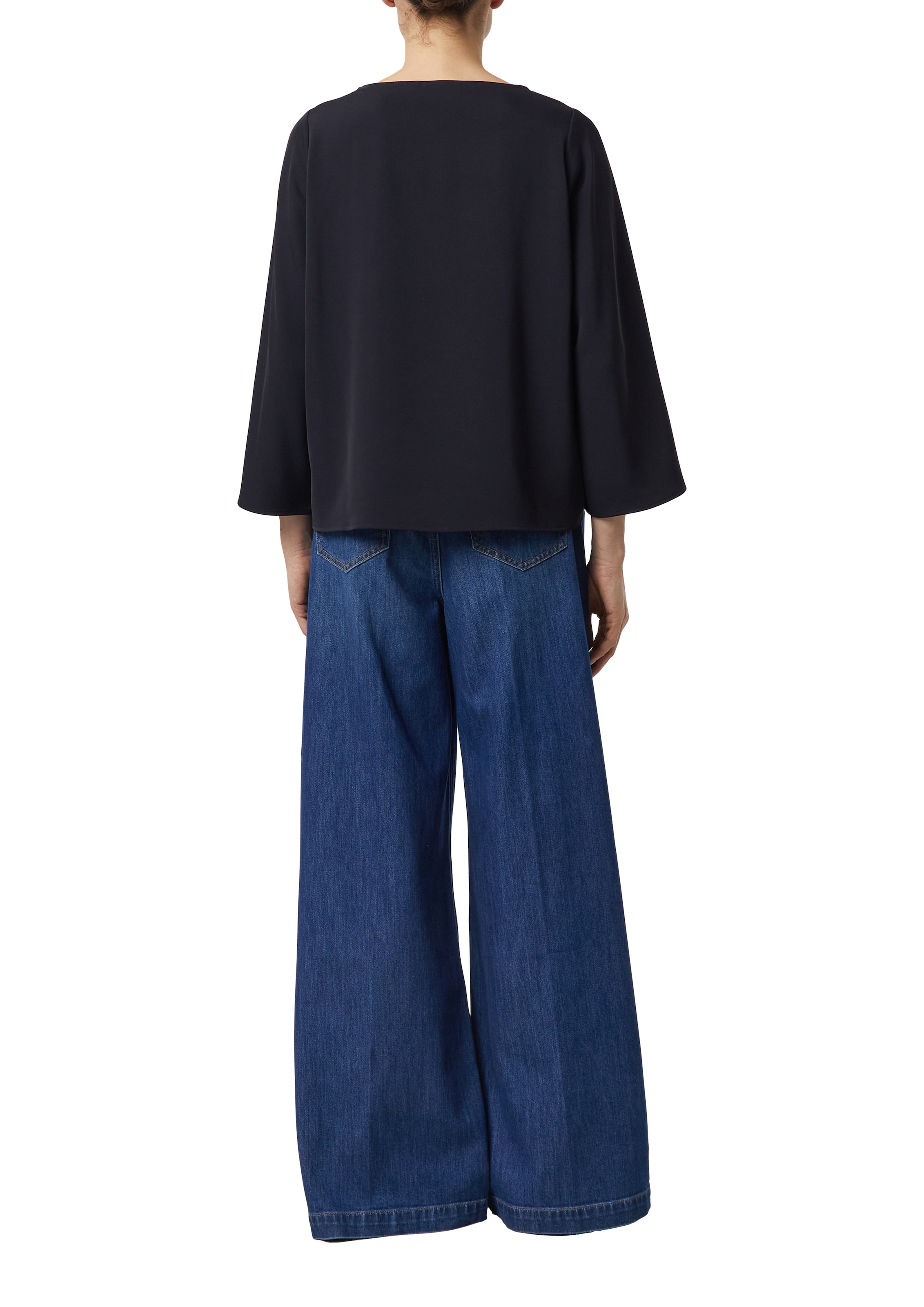 Comma Shirtbluse Sommerbluse 3/4-Arm mit weiten Ärmeln