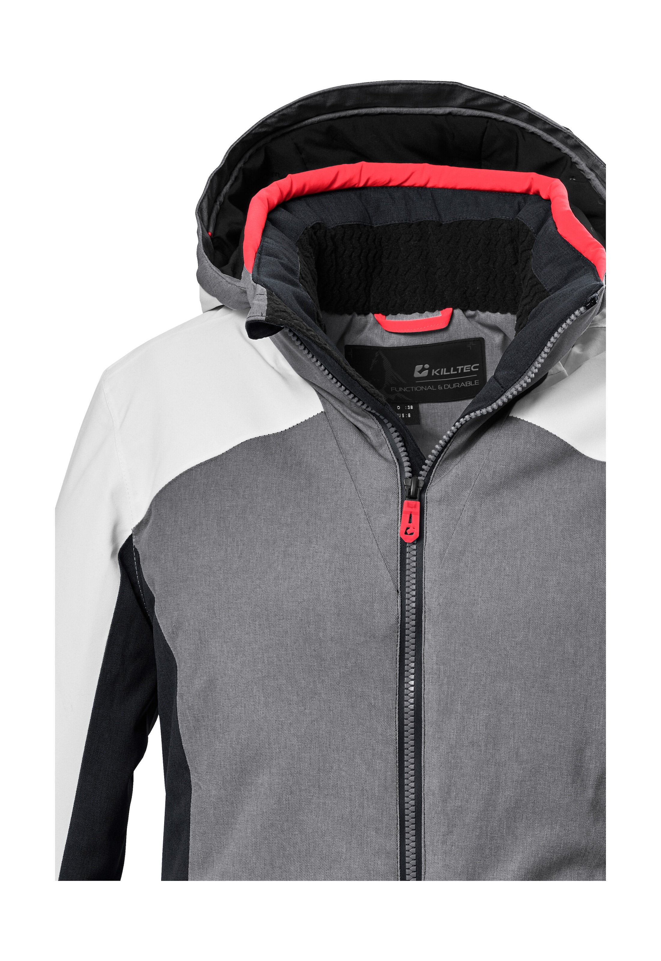 Killtec Skijacke »KSW 66 WMN SKI JCKT«, Damen Skijacke: wasserdicht, atmungsaktiv, Colourblock Design
