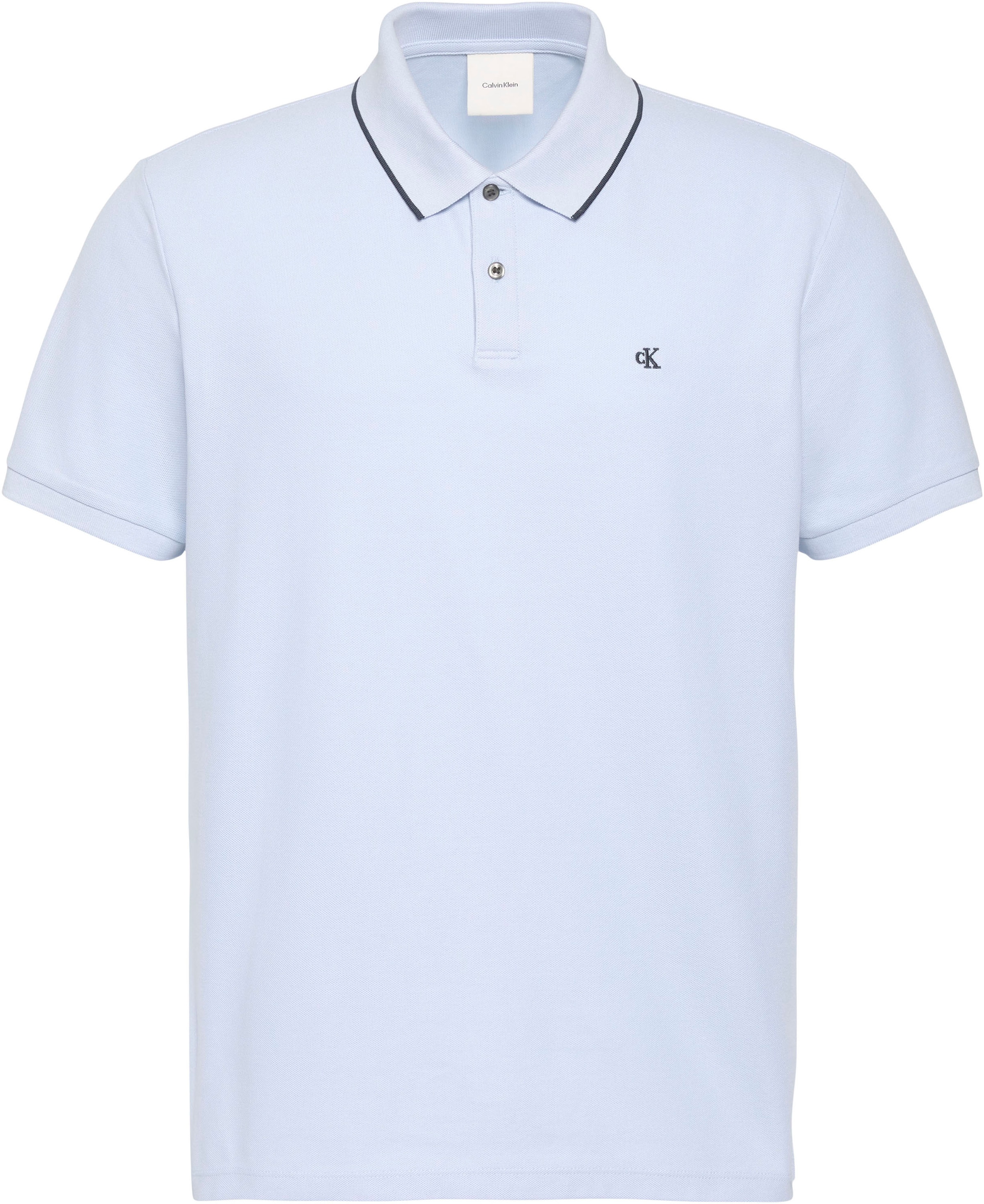 Calvin Klein Poloshirt »SS RFND PQ TPPD CLSS« Mit Rundhalsausschnitt