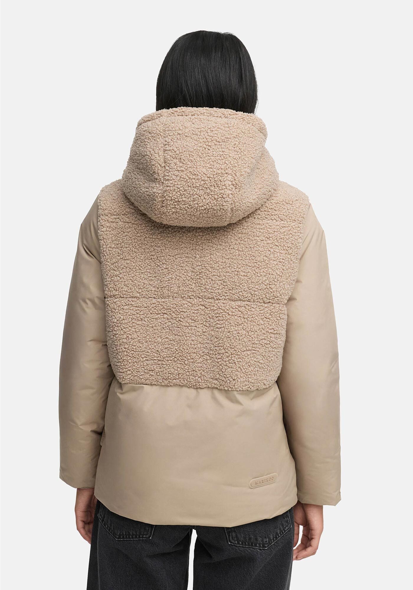 Marikoo Winterjacke »Marikoo Sheeta Damen Herbst Winter Teddyfell Jacke gefüttert N095«