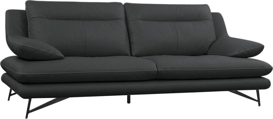 CALIA ITALIA 2,5-Sitzer »Cezanne, italienisches Design trifft erstklassigen Sitzkomfort, Leder«, Edles Designsofa in besonders langlebigen & pflegeleichten Lederarten