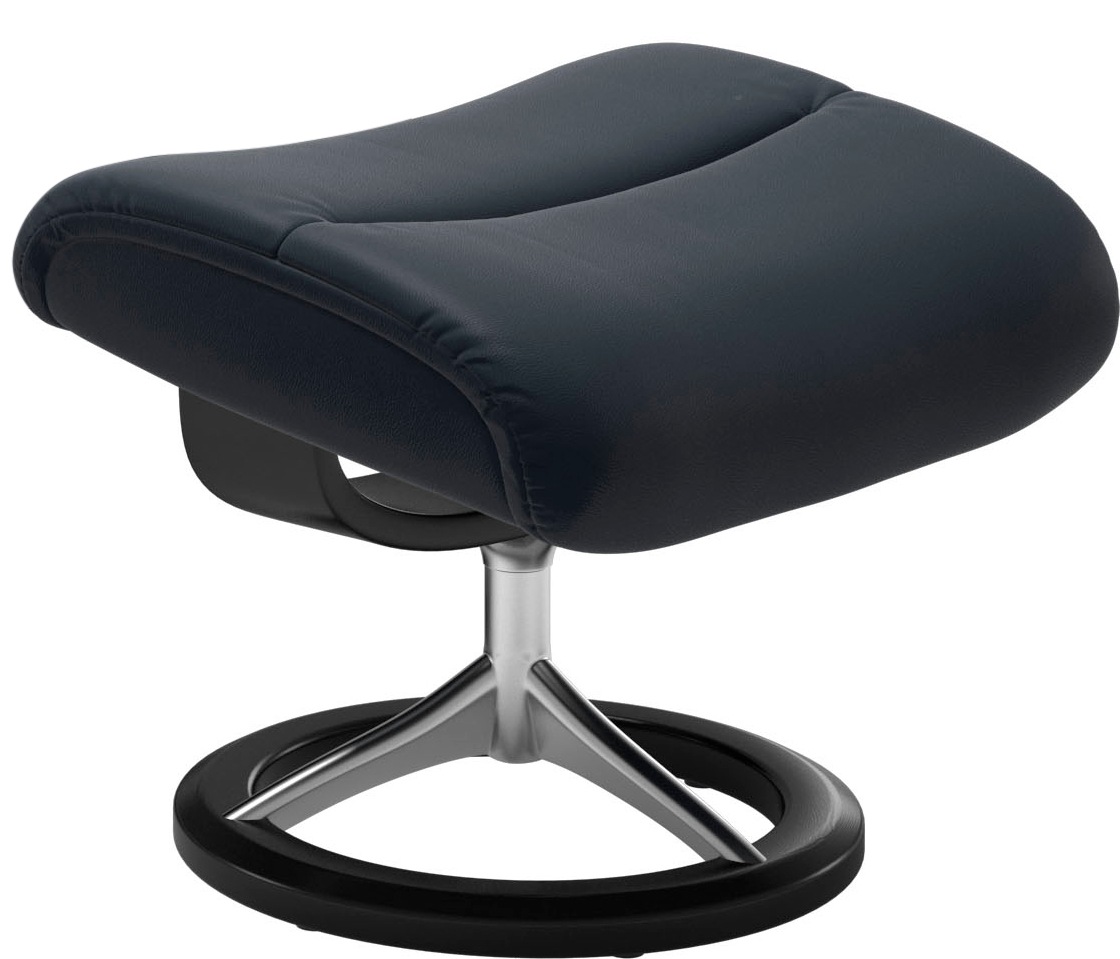 Stressless® Relaxsessel »View«, (Set, Relaxsessel mit Hocker), mit Signature Base, Größe S,Gestell Schwarz