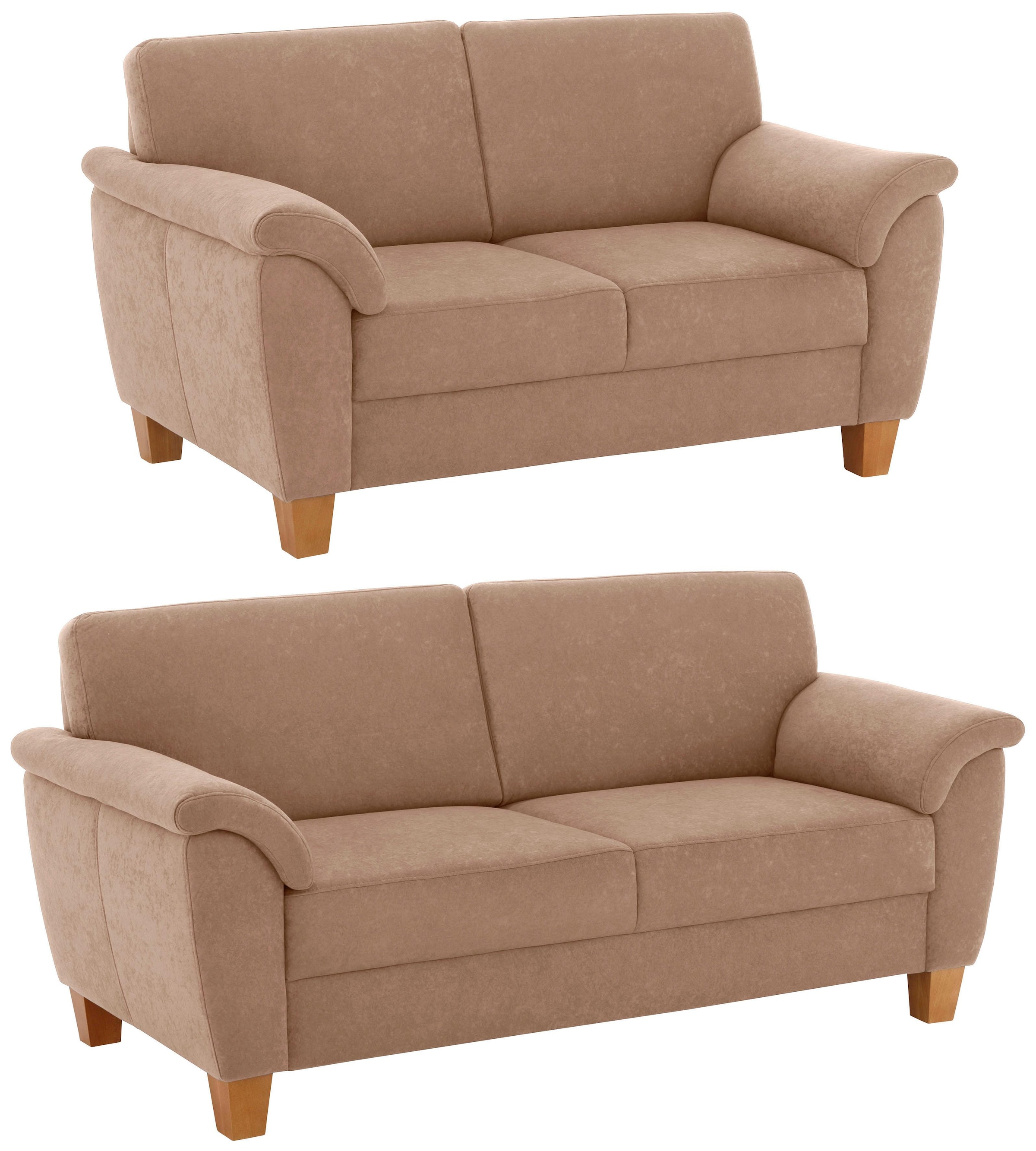 Home affaire Polstergarnitur »Texel« als Set, mit Federkern und Kontrastnaht