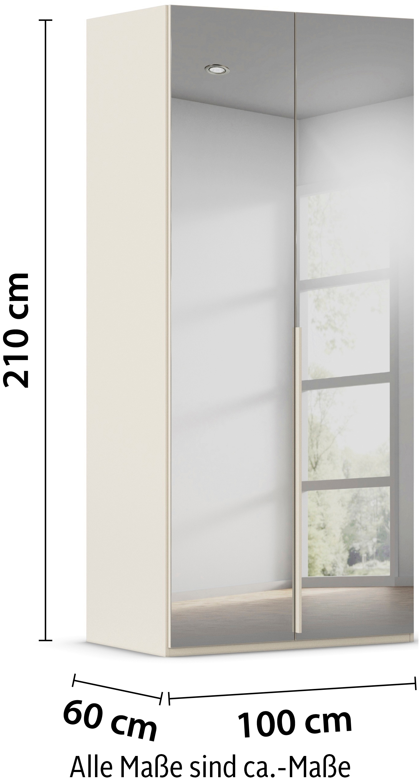 LeGer Home by Lena Gercke Kleiderschrank »Schrank Garderobe Ankleide Schlafzimmer Flur Serina«, (in 3 verschiedenen Ausstattungen BASIC/CLASSIC/PREMIUM), in 6 Breiten (101 - 401 cm) mit Front Glas oder Dekor MADE IN GERMANY