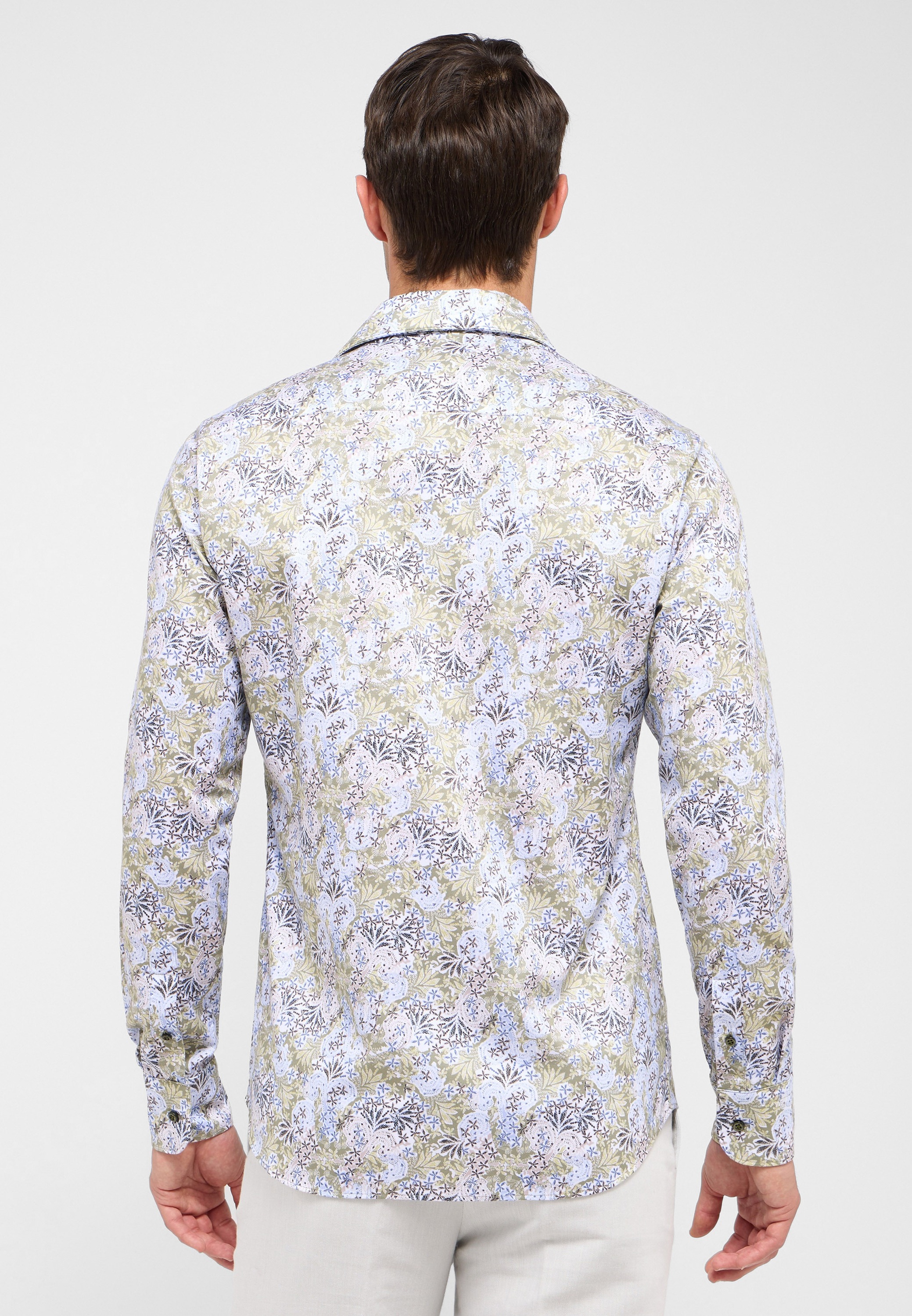 Eterna Langarmhemd »SLIM FIT« EASY IRON (bügelleicht)