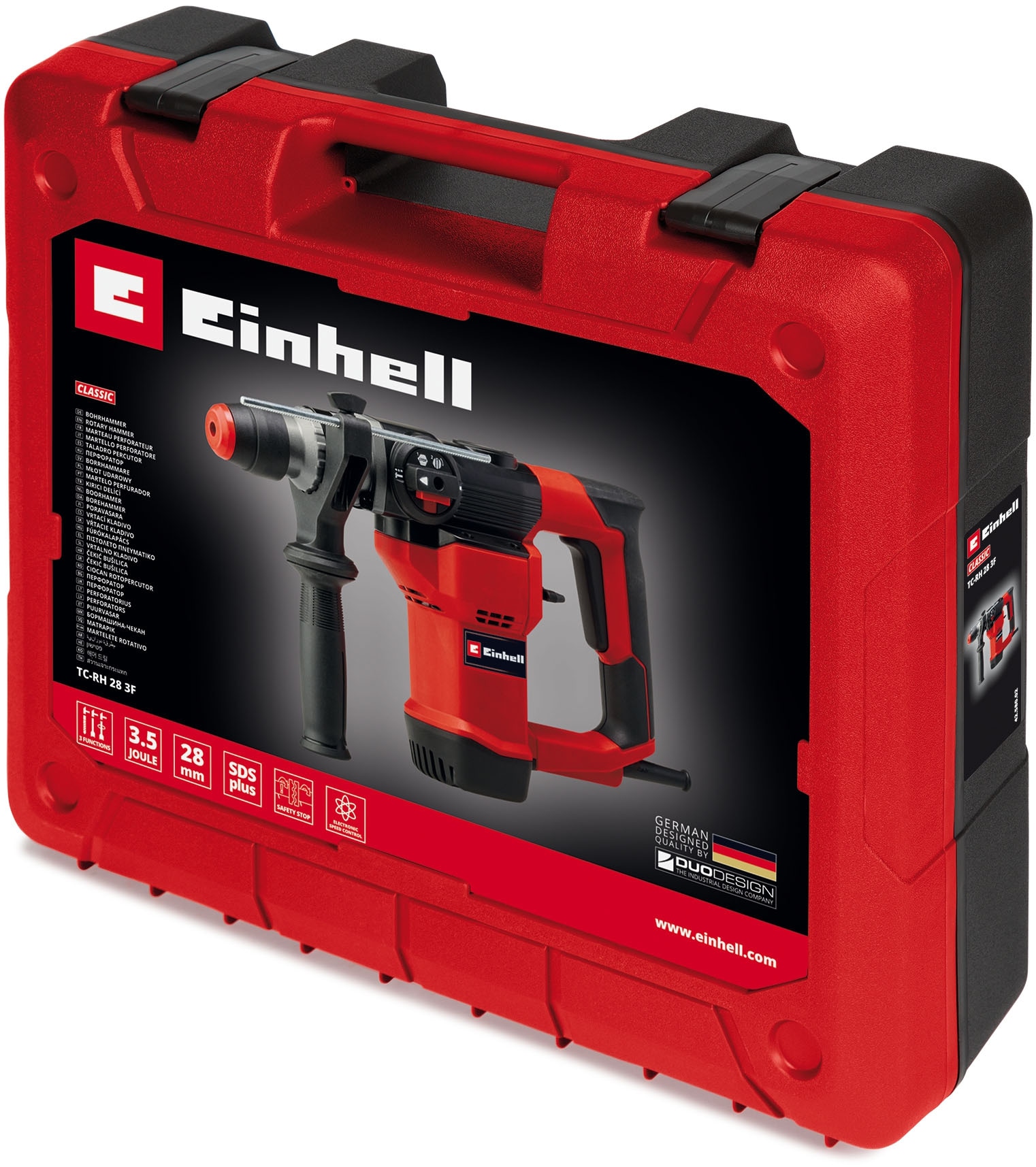 Einhell Bohrhammer »TC-RH 28 3F«, Bohren, Hammerbohren, Meißeln mit Fixierung, inkl. Koffer