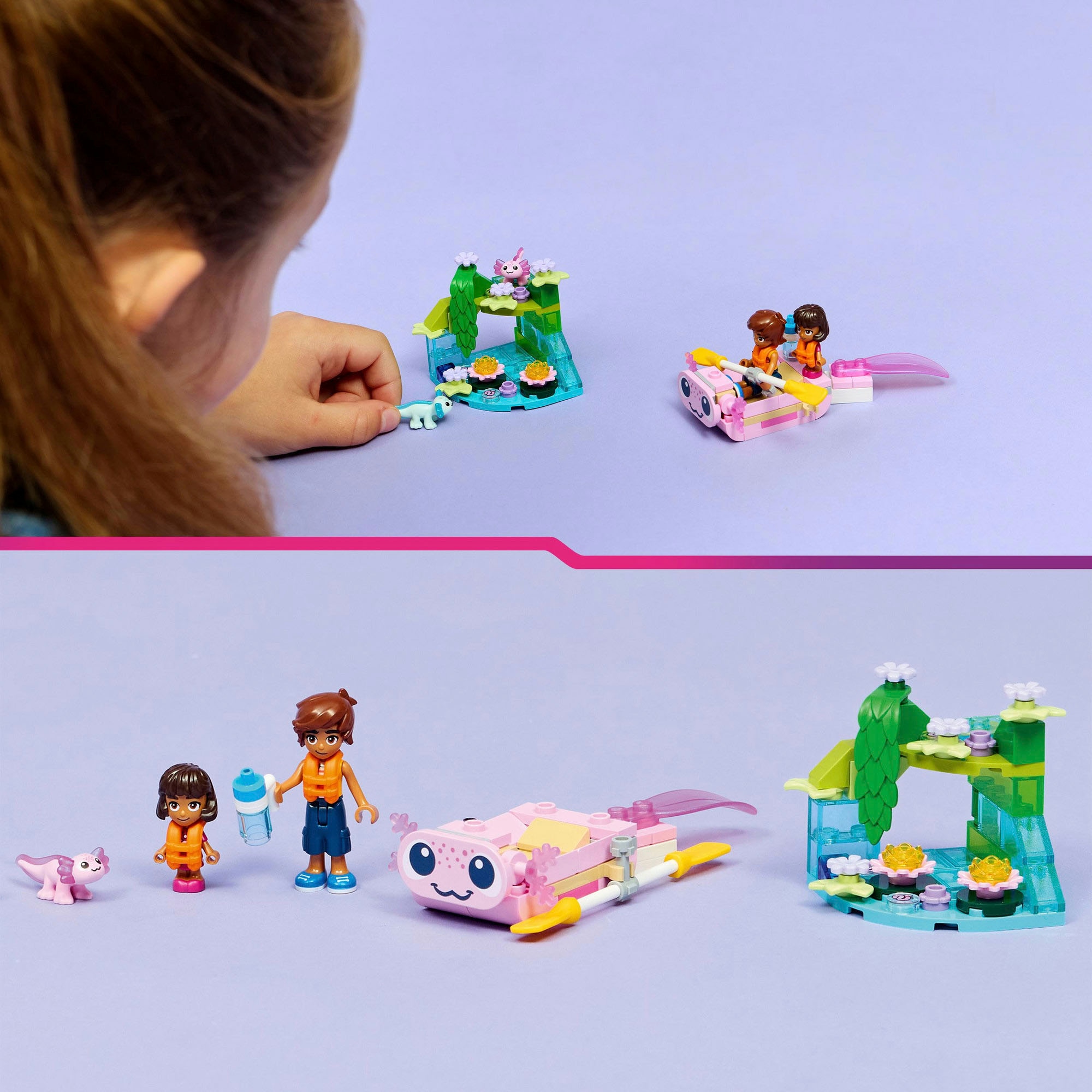 LEGO® Konstruktionsspielsteine »Axolotl-Abenteuerboot (42681), LEGO Friends« Made in Europe