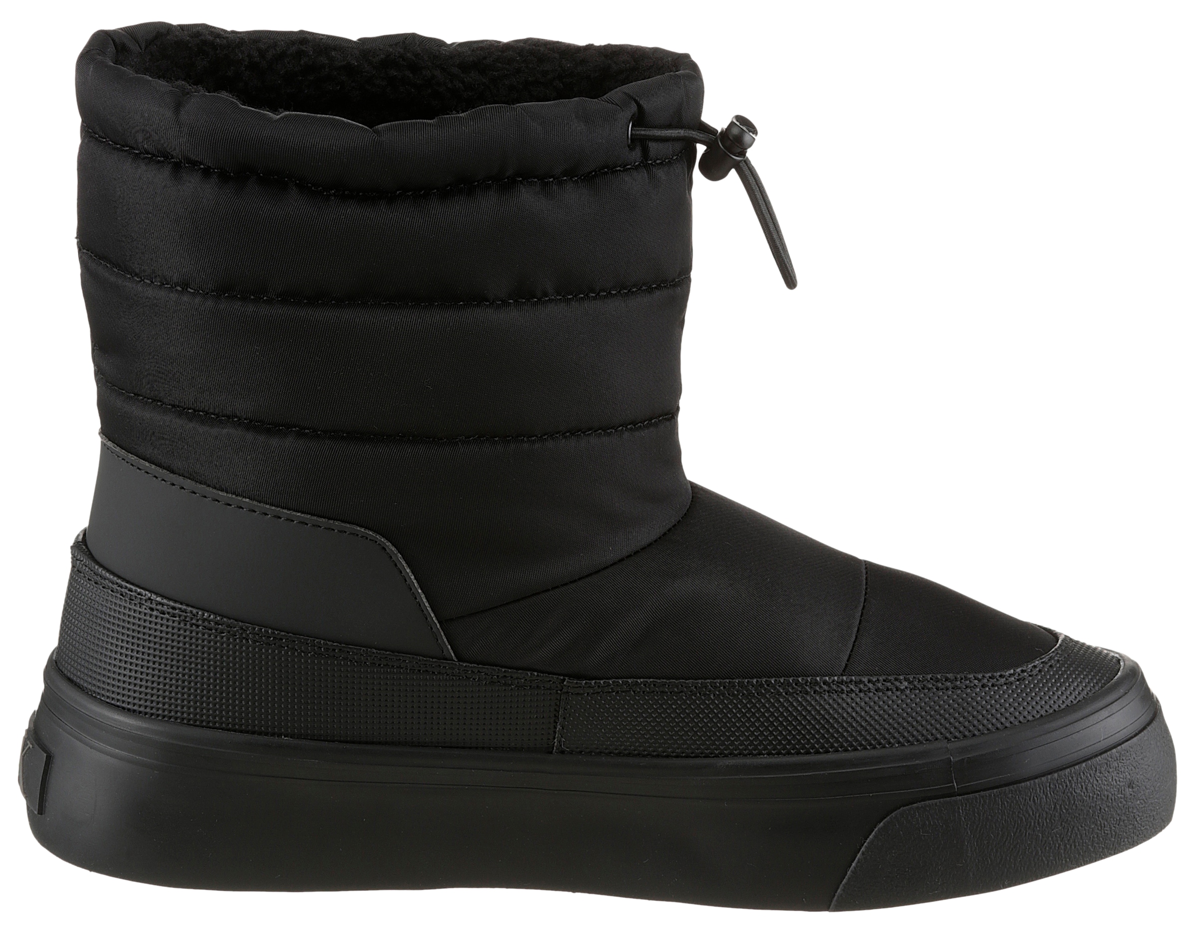 Calvin Klein Jeans Snowboots »VULC FLATF SNOWBOOT NYLON MIX MG«, Winterboots, Winterstiefelette, Warmfutter, mit CK-Logo