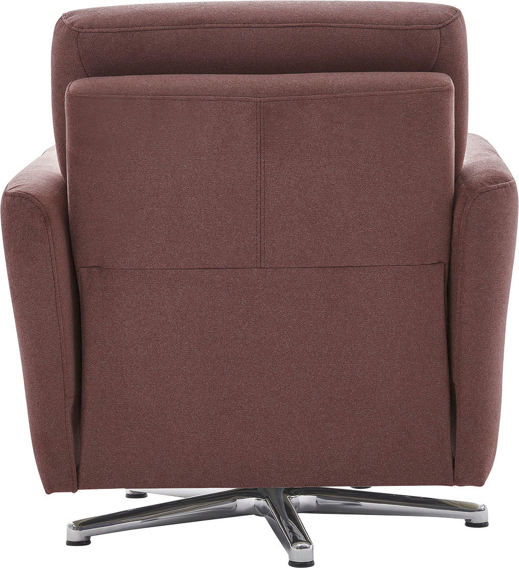 CALIZZA INTERIORS Drehsessel »Lari«, wahlweise mit einsteckbarer Kopfstütze