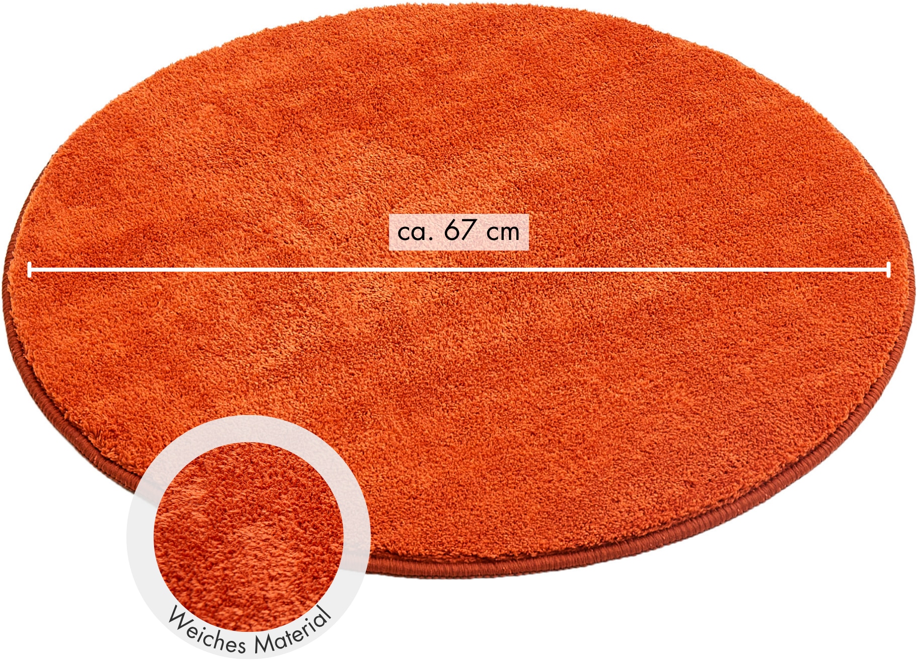 Andiamo Teppich »Arezzo« rund 16 mm Höhe