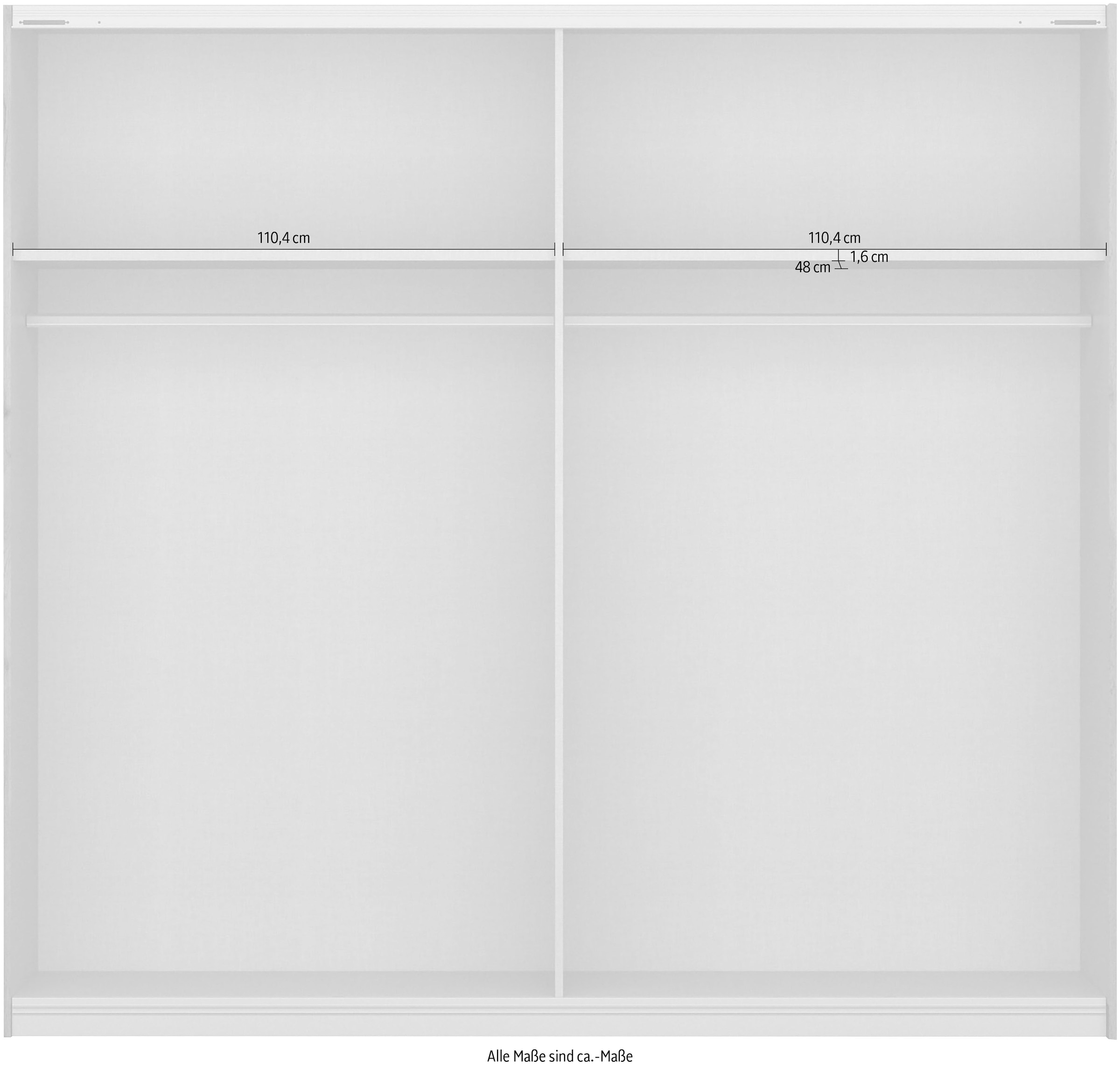 rauch Schwebetürenschrank »Birmingham« inklusive Passepartout