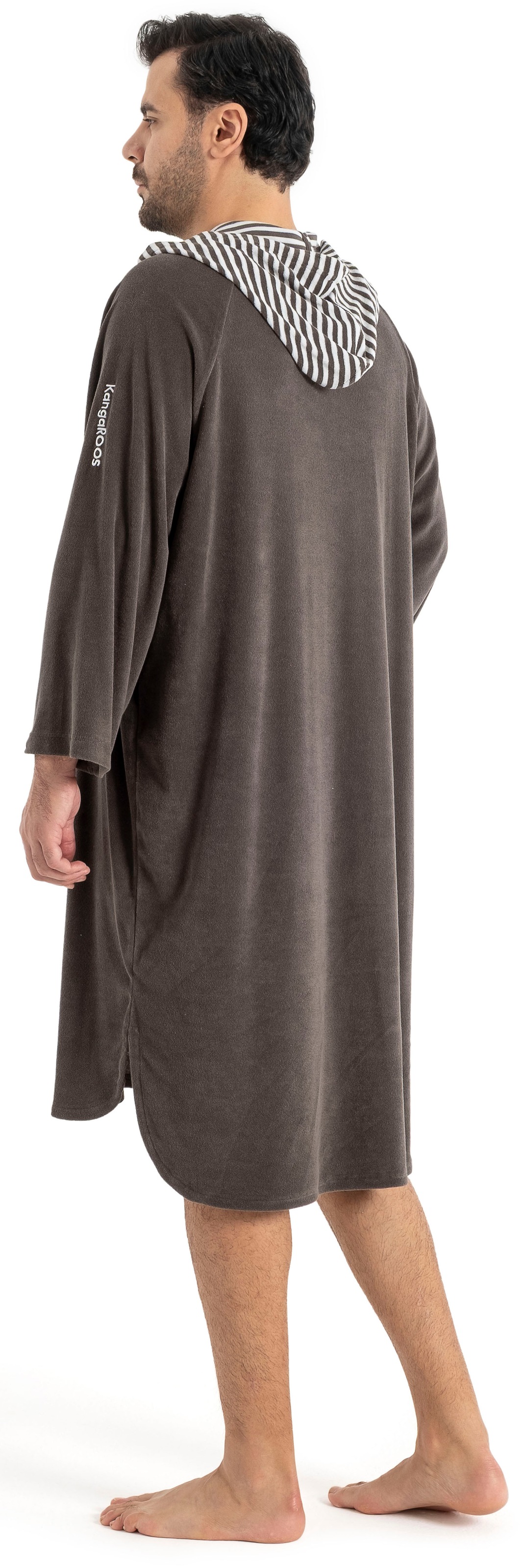 KangaROOS Badeponcho »Dalia Surfponcho, ideal für Sauna, Spa & im Urlaub« 1 Stk. weich, Uni-Farben mit Streifen, leicht, Unisex, für Damen und Herren
