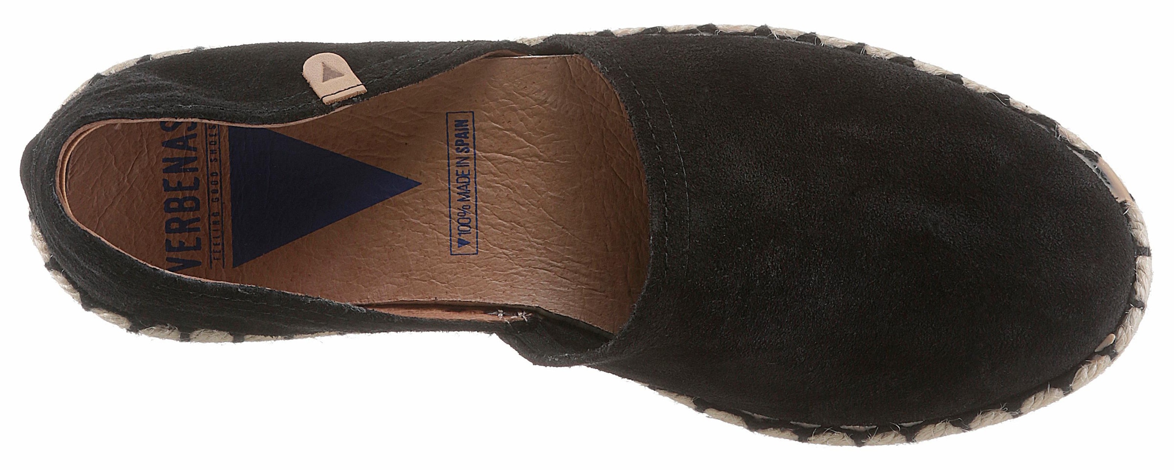 VERBENAS Espadrille, Schlupfschuh, Sommerschuh, Loafer mit typischem Jute-Rahmen