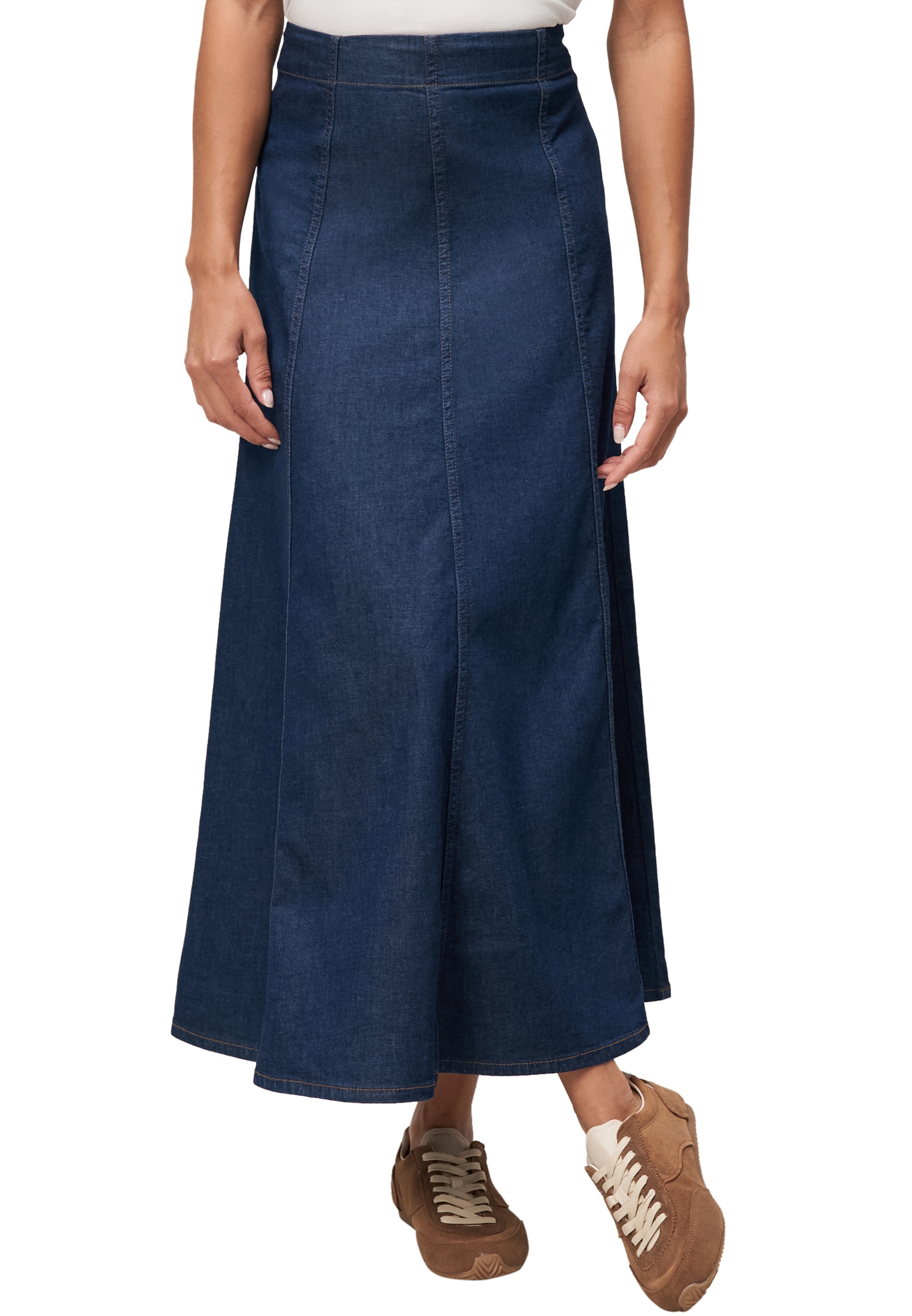 Zero Maxirock »Maxi-Jeansrock ausgestellt«