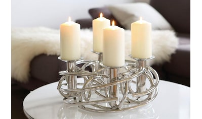 Kerzenständer »Dekokranz CORONA, Ø ca. 40 cm, Adventsleuchter, Weihnachtsdeko«,...