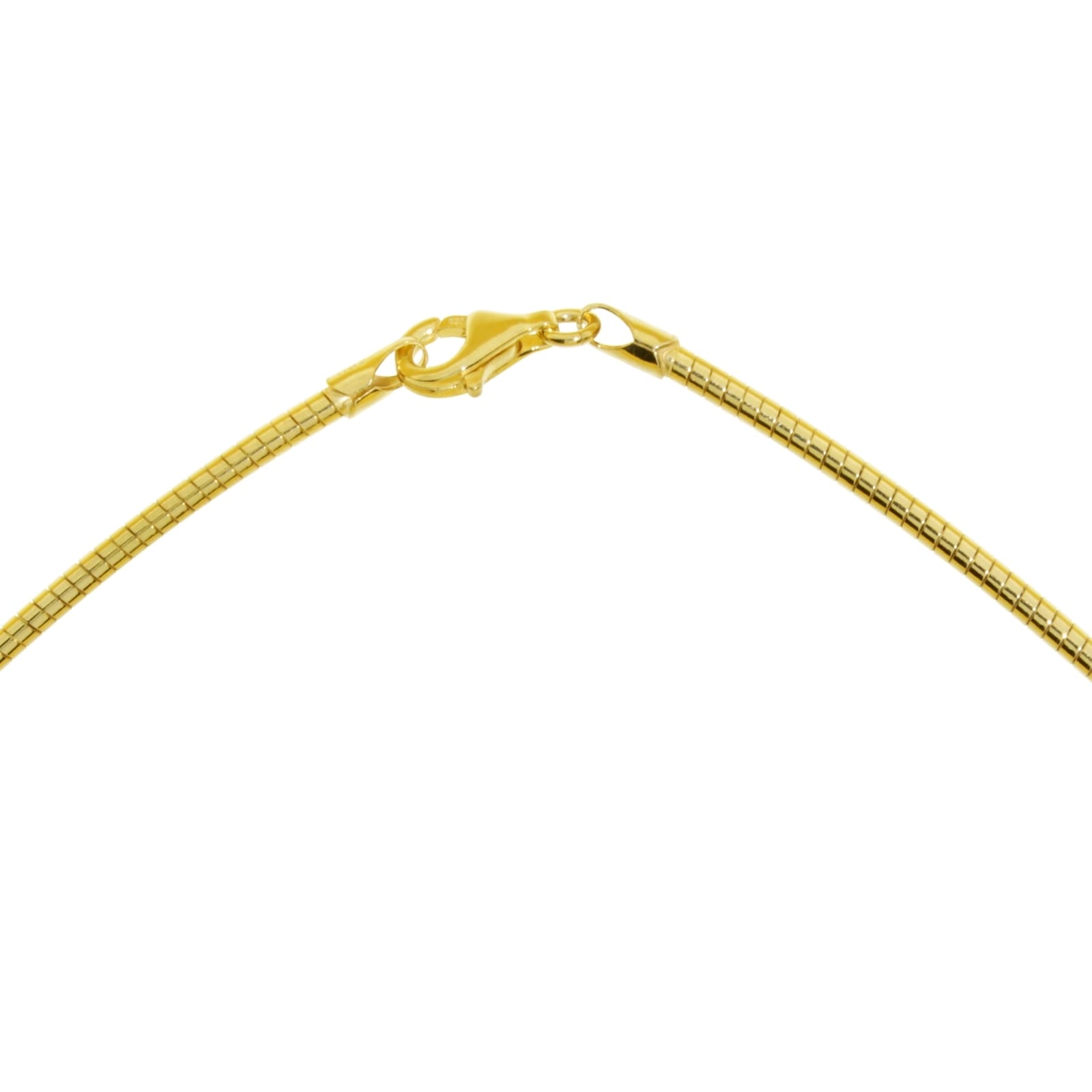 OSTSEE-SCHMUCK Halsreif »- Omega 2,2 mm - Silber 925/000, vergoldet -,«