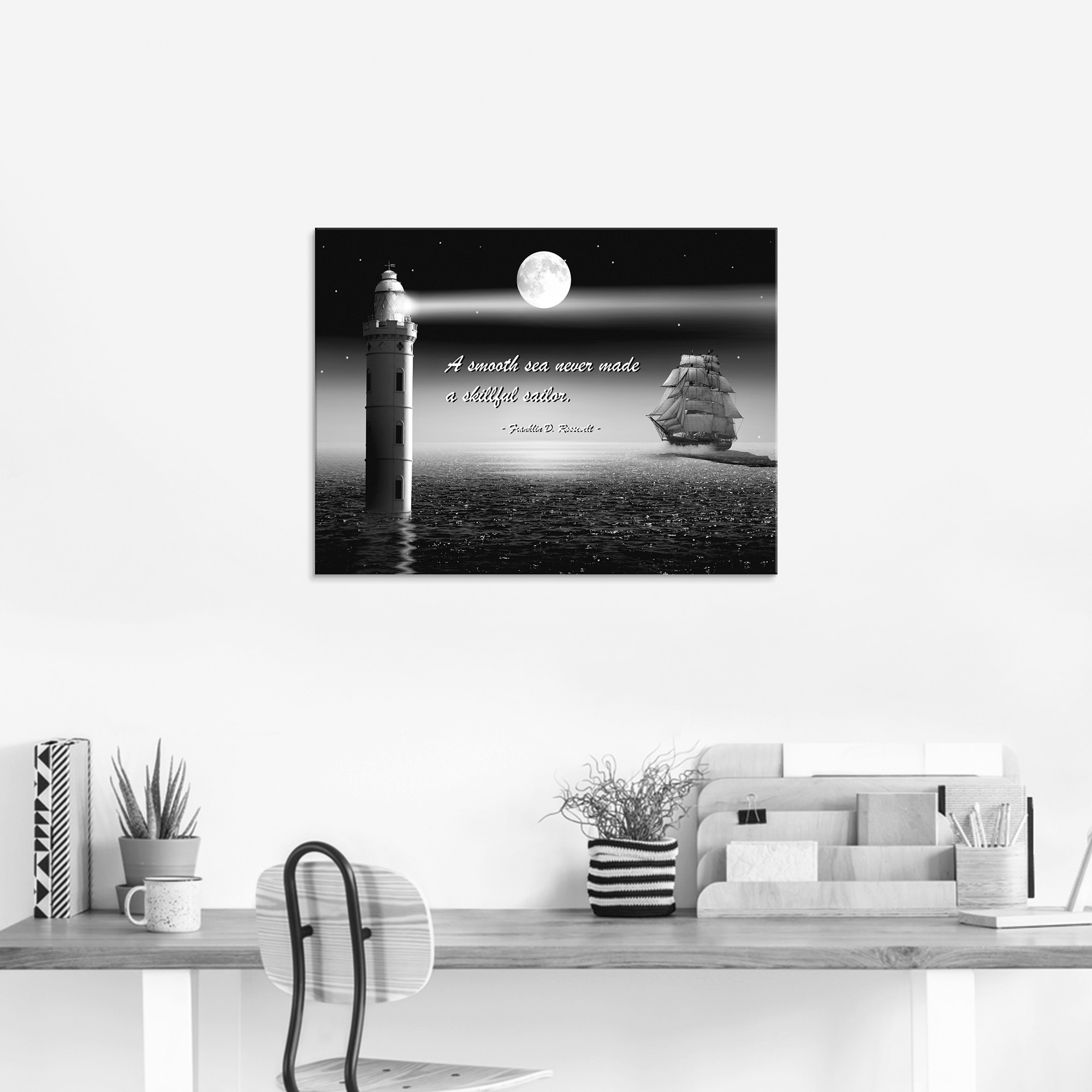 Artland Glasbild »Ein ruhiges Meer Seemann«, Boote & Schiffe, (1 St.), in verschiedenen Größen