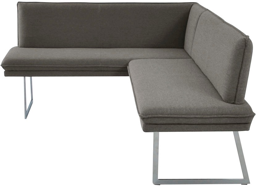 K+W Komfort & Wohnen Eckbank mit Sattlernaht und schmaler Kufe, langer Schenkel rechts oder links