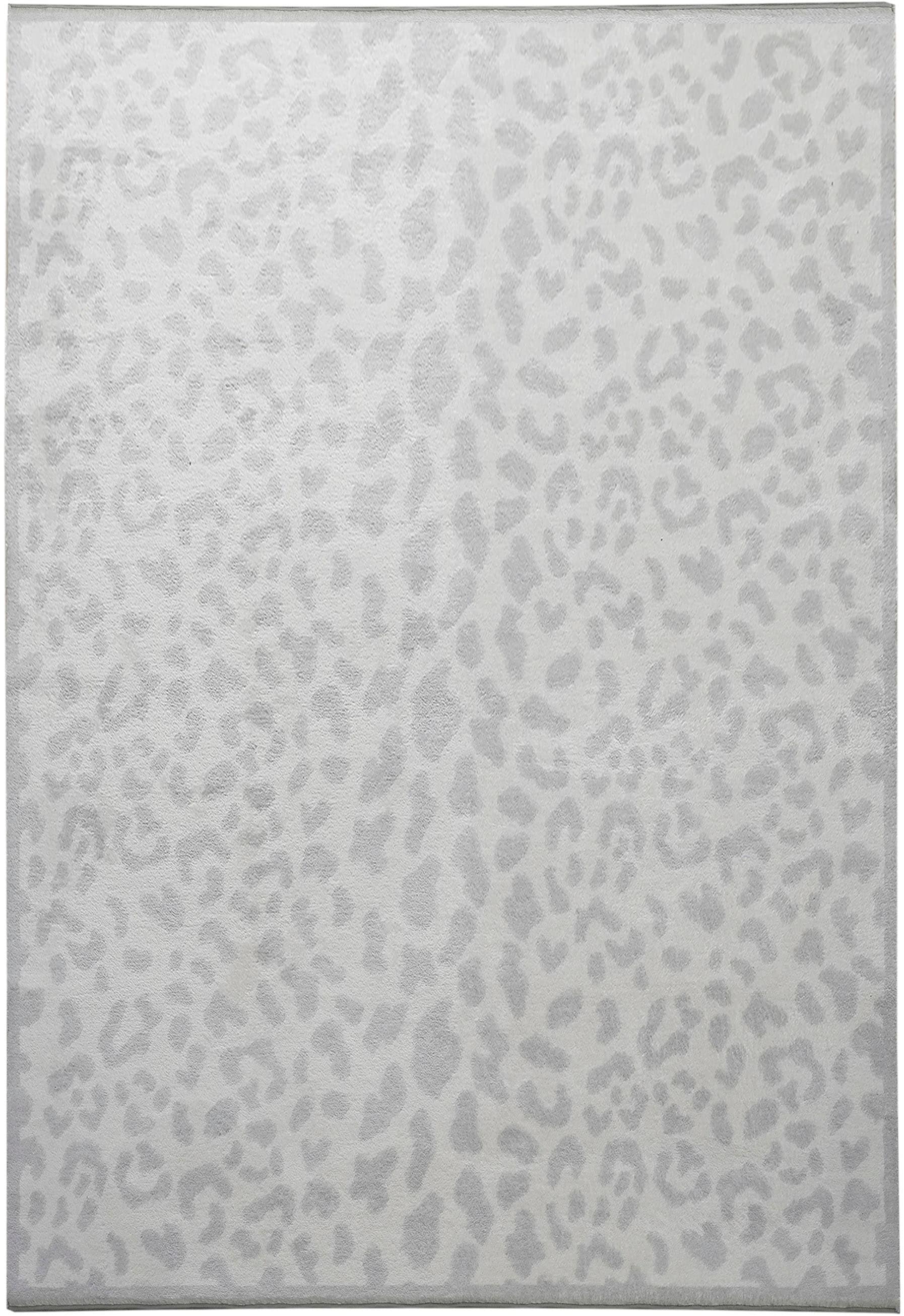 OTTO home Teppich »Leo, mit trendigem Leopardenmuster, waschbar« rechteckig 12 mm Höhe kuschelig & weich, modern, Animal Print, Wohnzimmer, Schlafzimmer