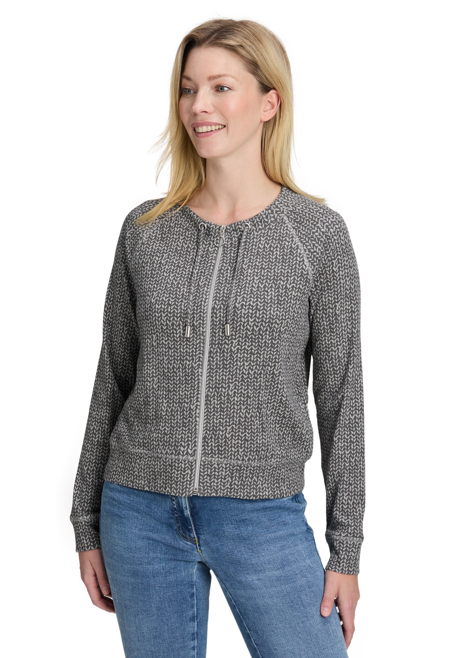 Betty Barclay T-Shirt »Shirtjacke mit Rippenstruktur«