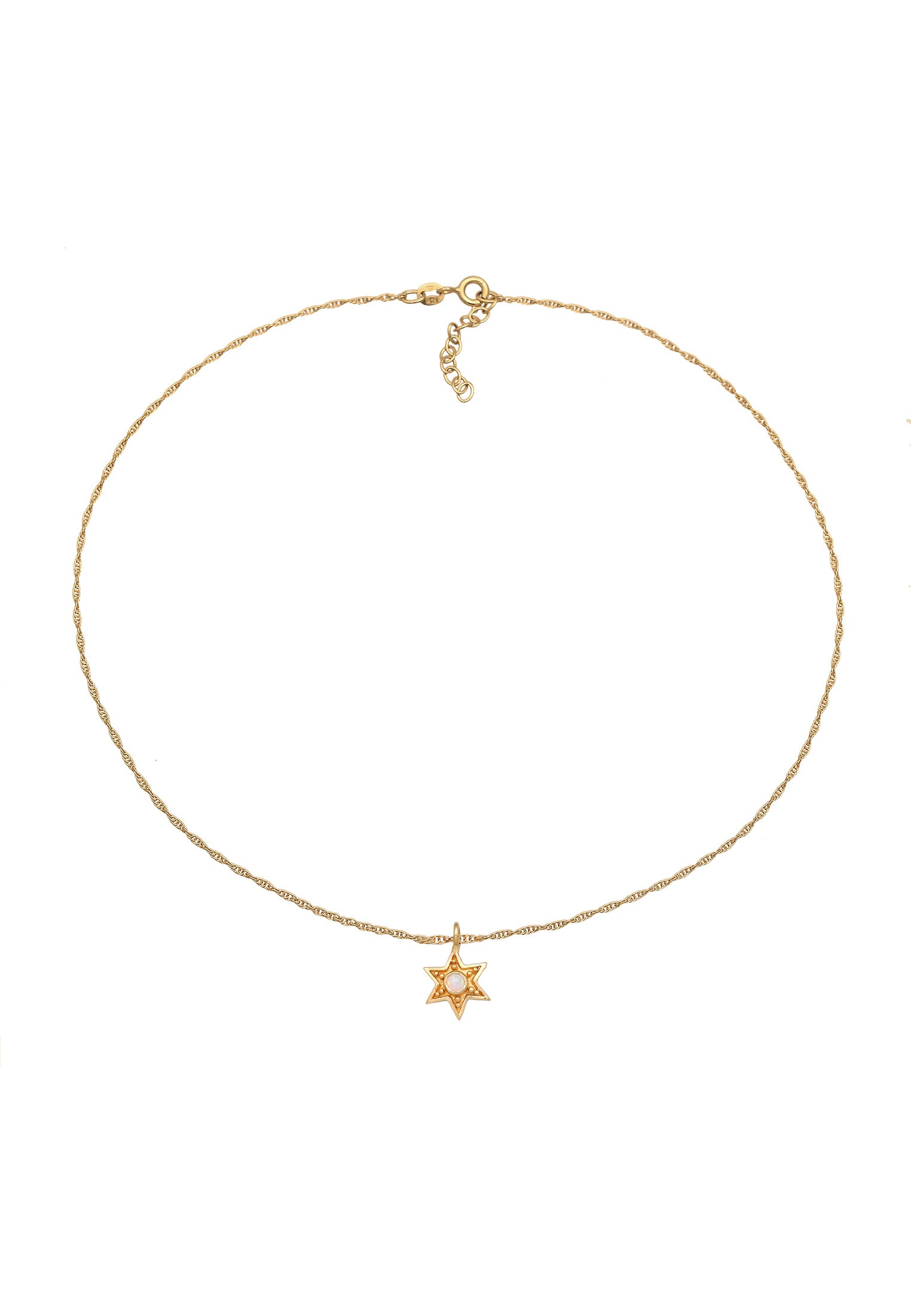 Elli Choker »Halskette Choker Stern Opal Astro 925 Silber«
