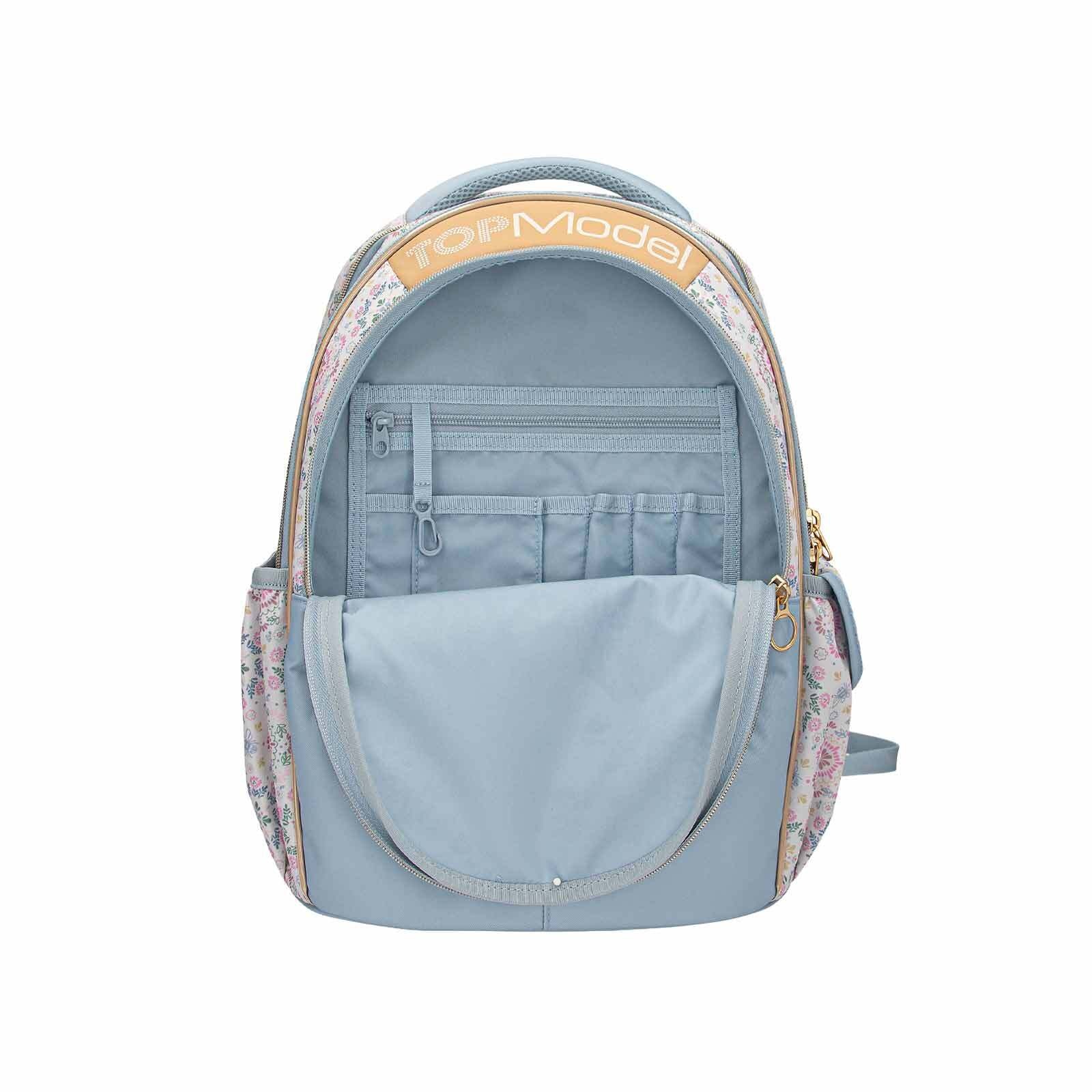 Depesche Rucksack »Schulrucksack FESTIVAL FUN TOPModel 25 x 34 x 43 cm hellblau«