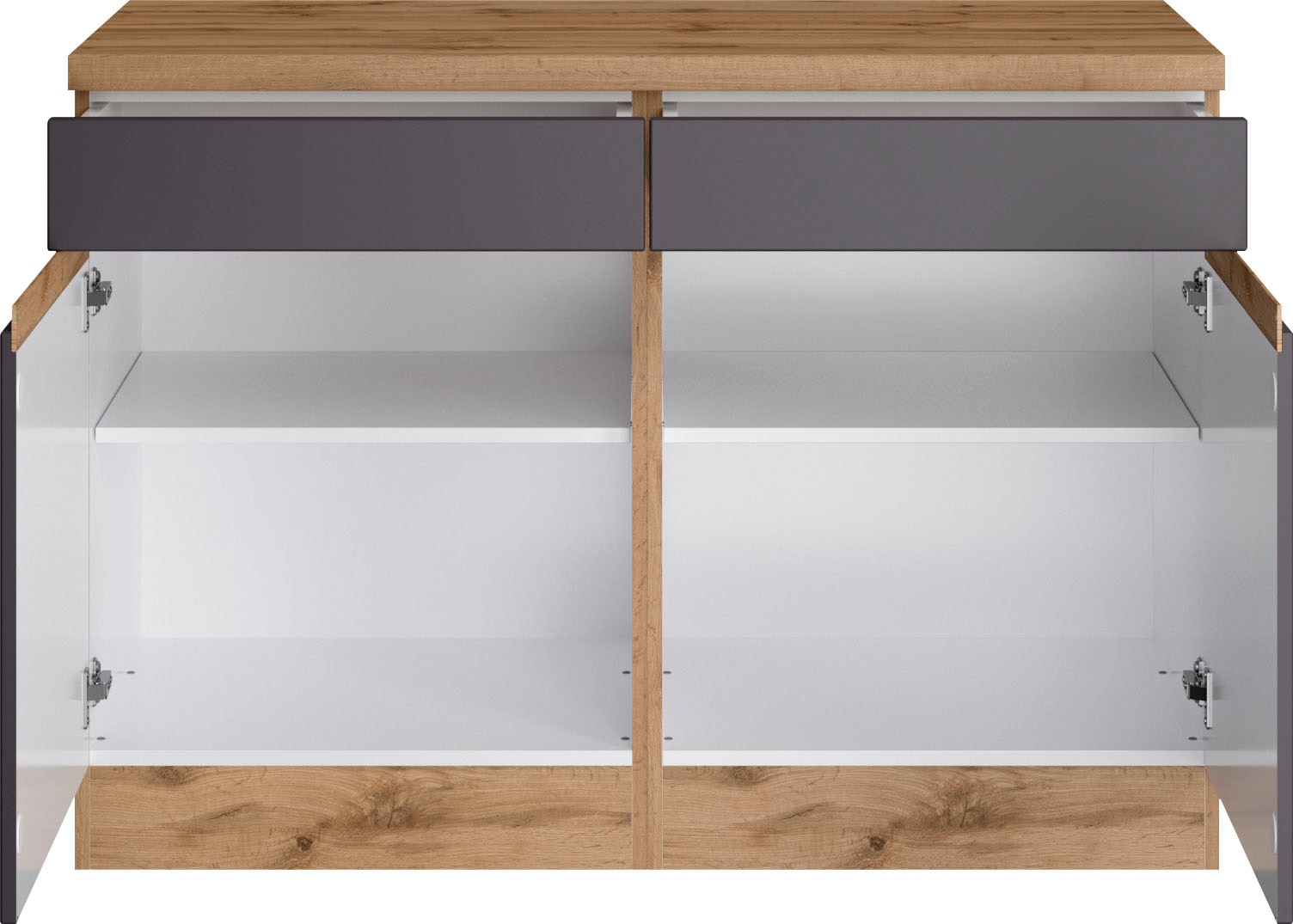 KOCHSTATION Unterschrank »KS-Riesa« Breite 120 cm, MDF-Fronten
