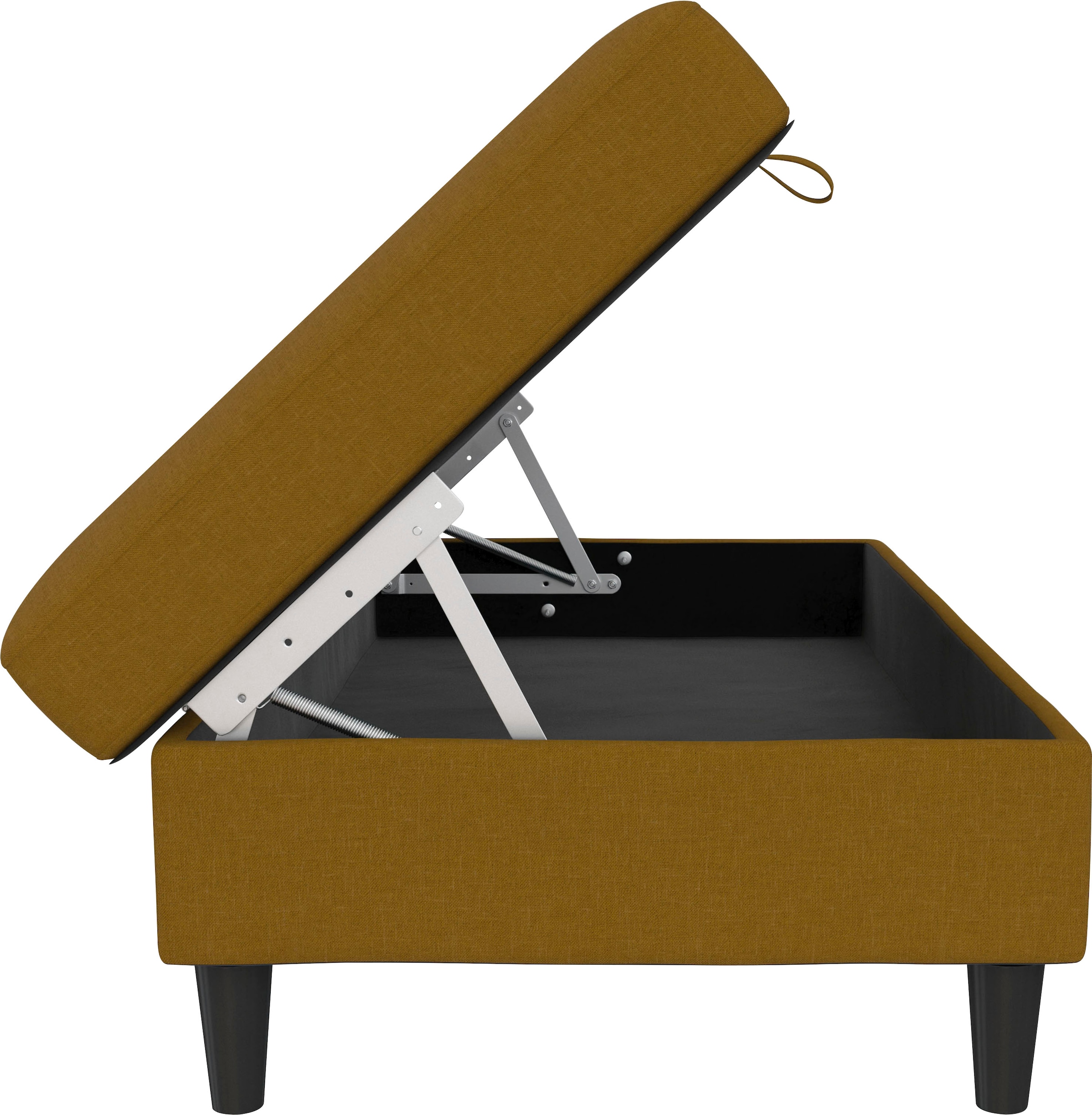 Dorel Home Stauraumhocker »Hartford« Polsterhocker mit Stauraum, frei im Raum stellbar, Sitzhöhe 43 cm