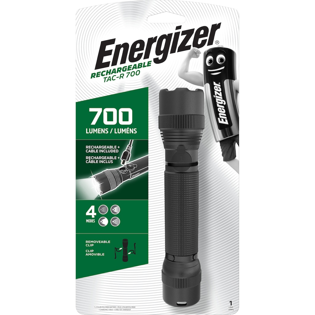 Energizer Taschenlampe »Tactical Rechargeable 700 Lumen«, (1 St.)