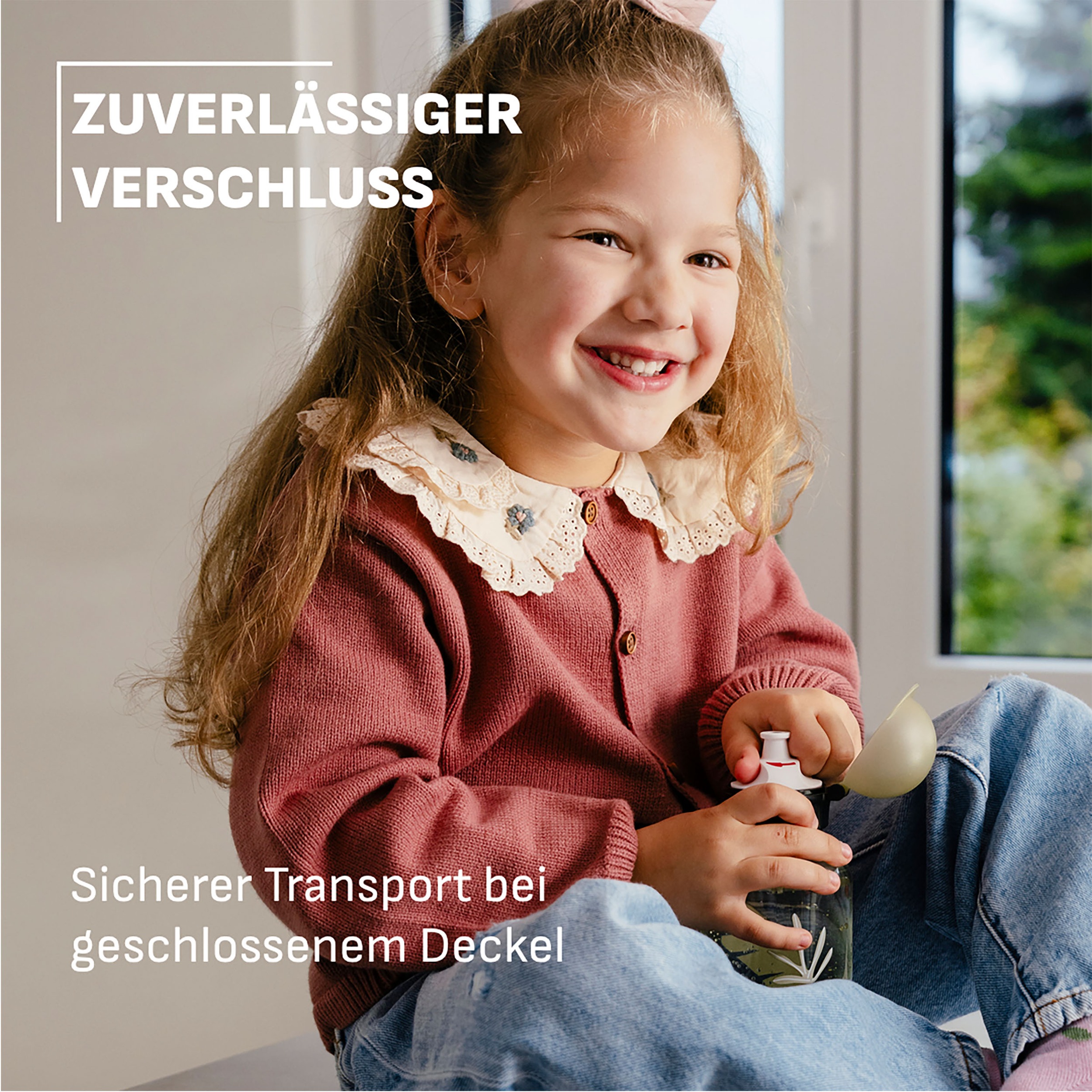 Emsa Trinkflasche »Kids« 100 % dicht, leicht, 0,6 L, Dreh-Trinkverschluss, transparent