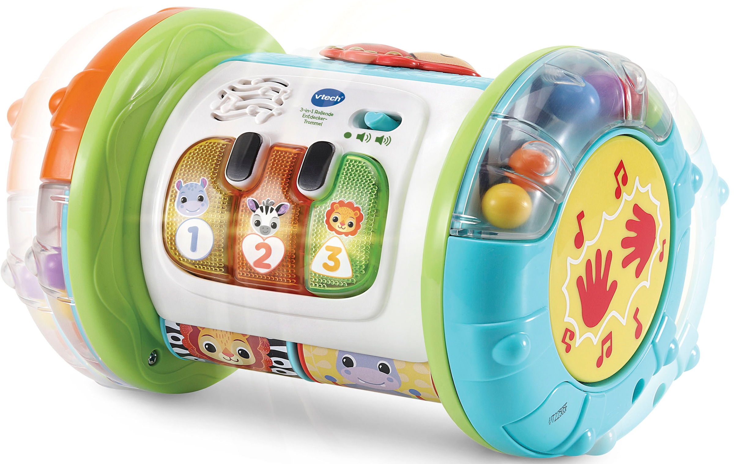 Lernspielzeug »VTech Baby, 3in1 Rollende Entdecker-Trommel«