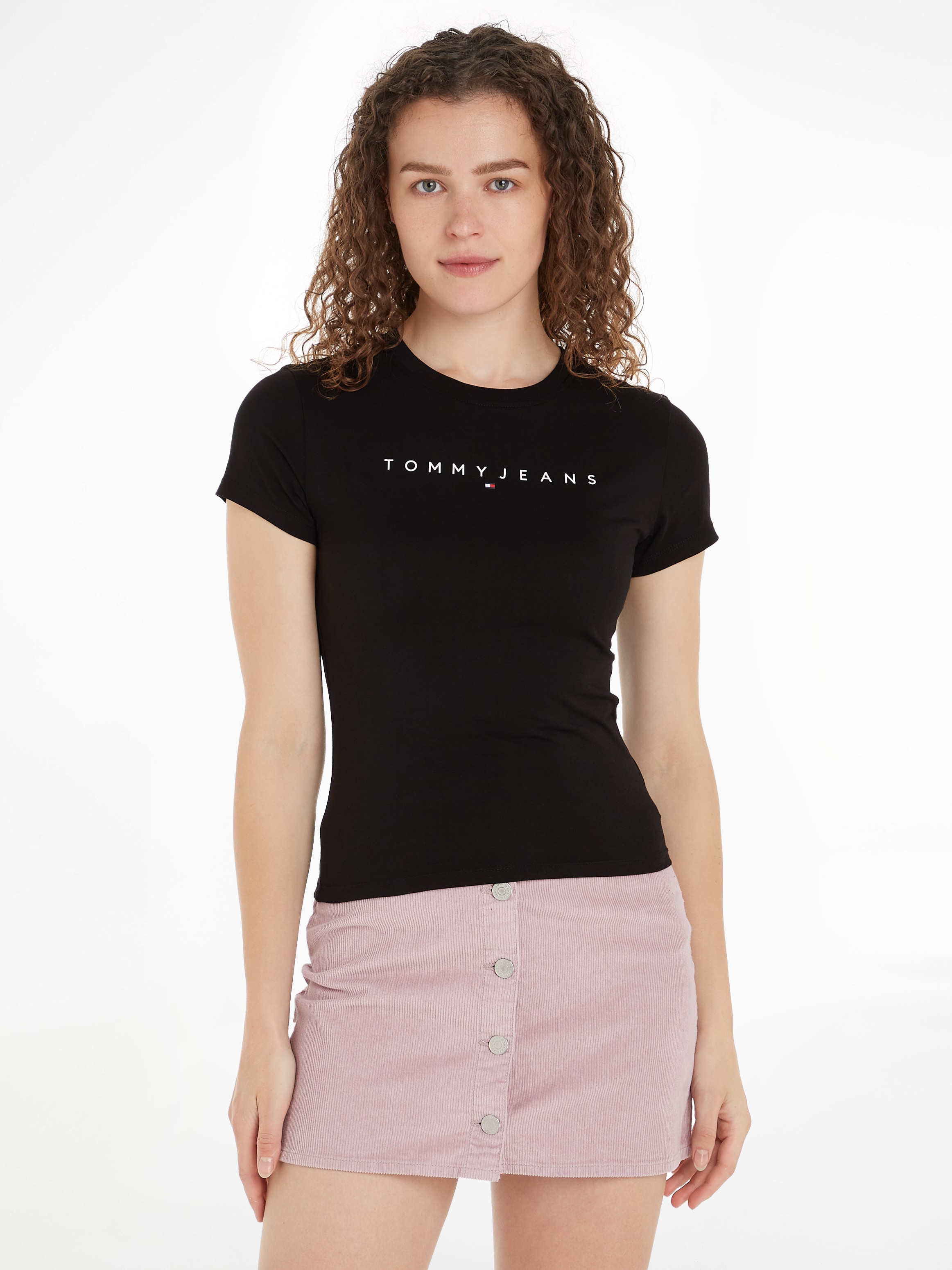 Tommy Jeans Curve T-Shirt »TJW SLIM LINEAR TEE EXT«, in Große Größen