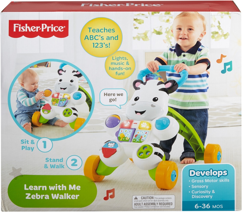 Fisher-Price® Lauflernhilfe »Lern mit mir Zebra Lauflernwagen«