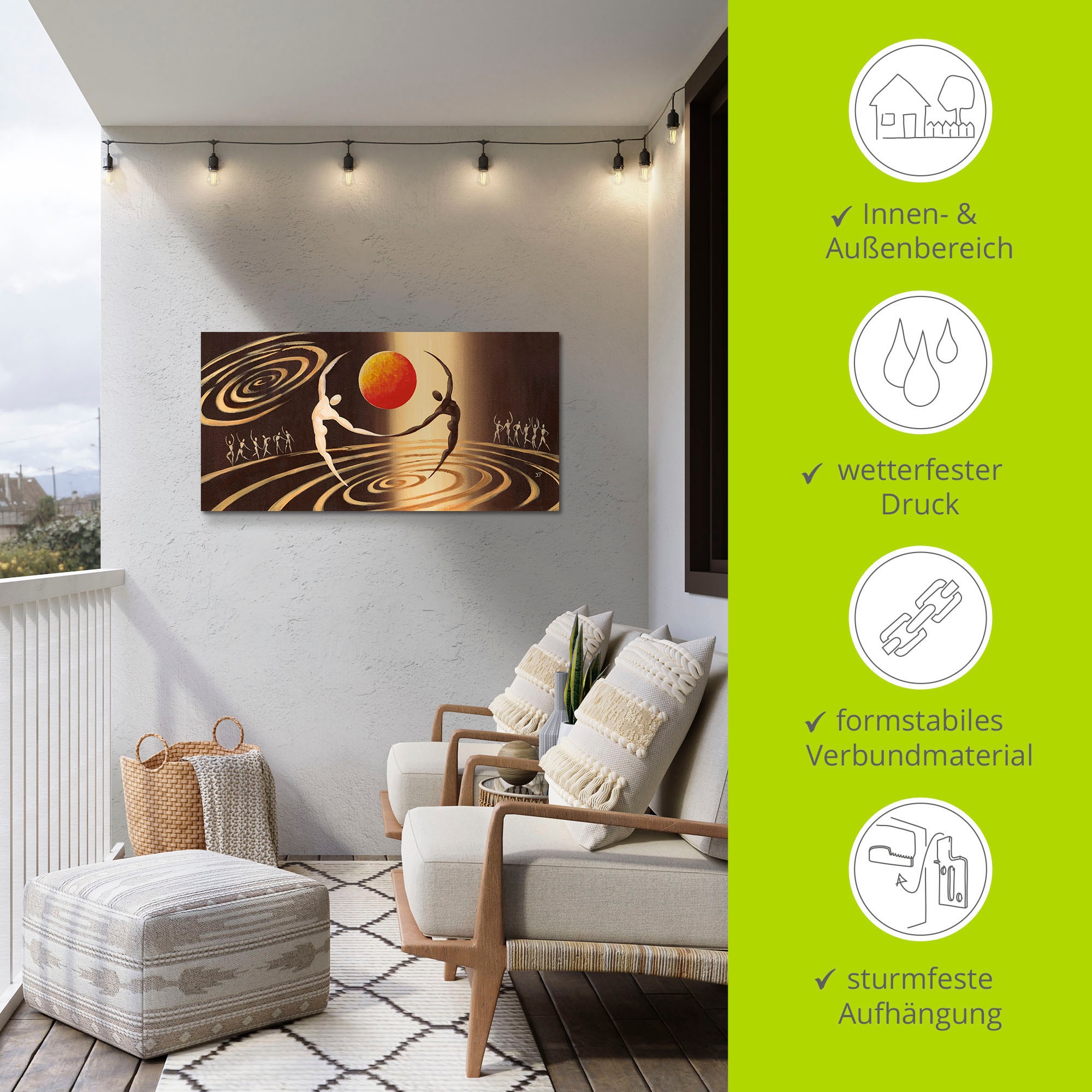 Artland Wandbild »Über dem Universum«, Paar, (1 St.), als Alubild, Outdoorbild, Leinwandbild, Wandaufkleber, versch. Größen