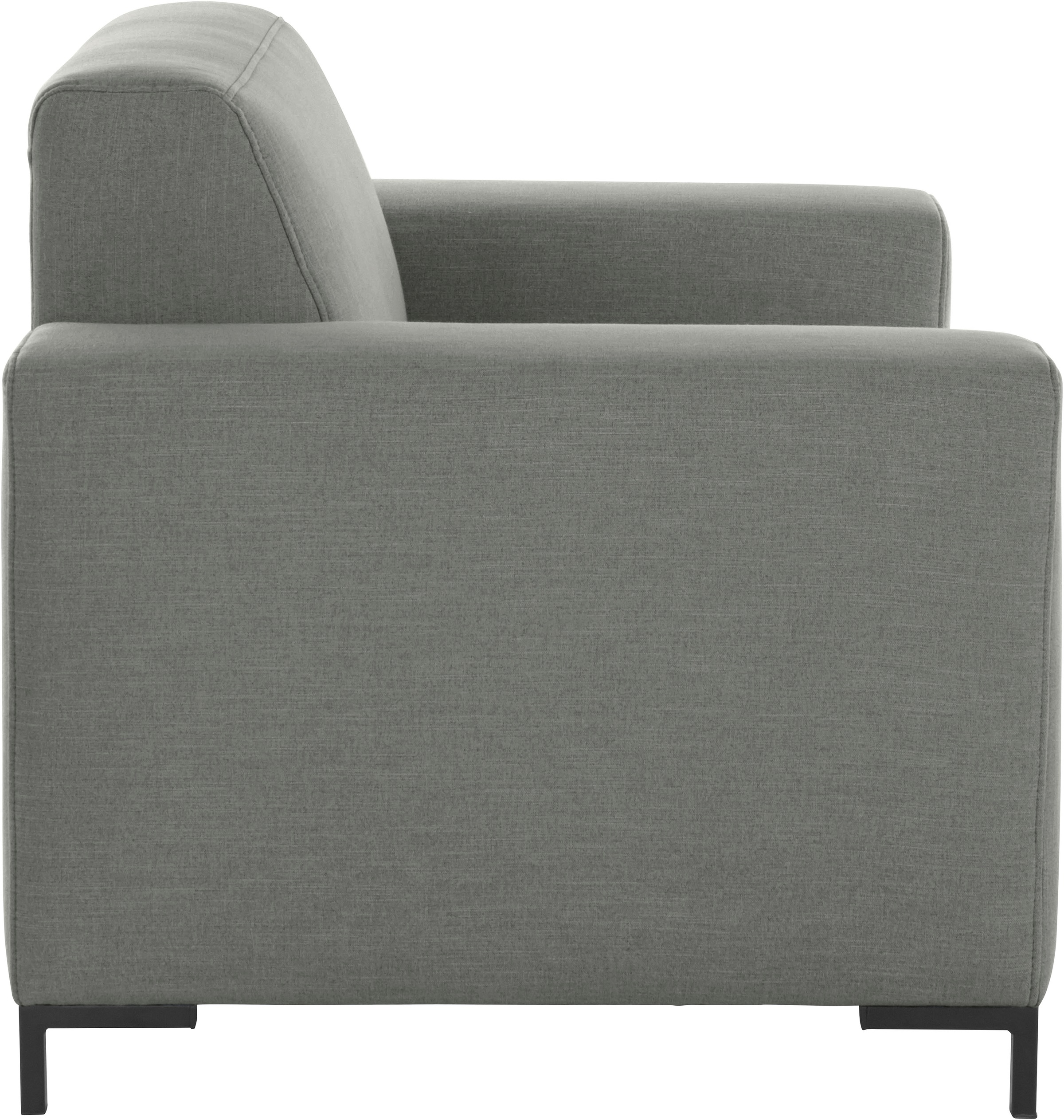 OTTO products Sessel »Grazzo Loungesessel, moderne Sitzheftung, bequemer Einzelsessel«, hochwertige Stoffe aus recyceltem Material, Steppung im Sitzbereich