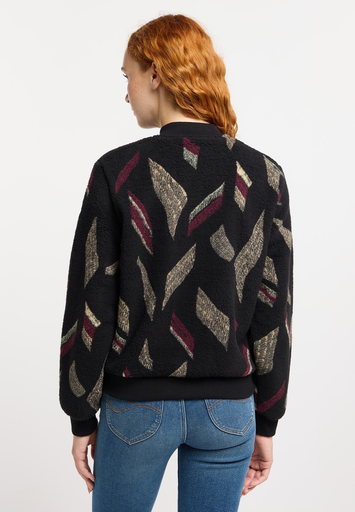 Ragwear Fleecejacke »CAIRRO PRINT« mit Reißverschluss, aus Kunstfaser und Fleece, Basic Passform
