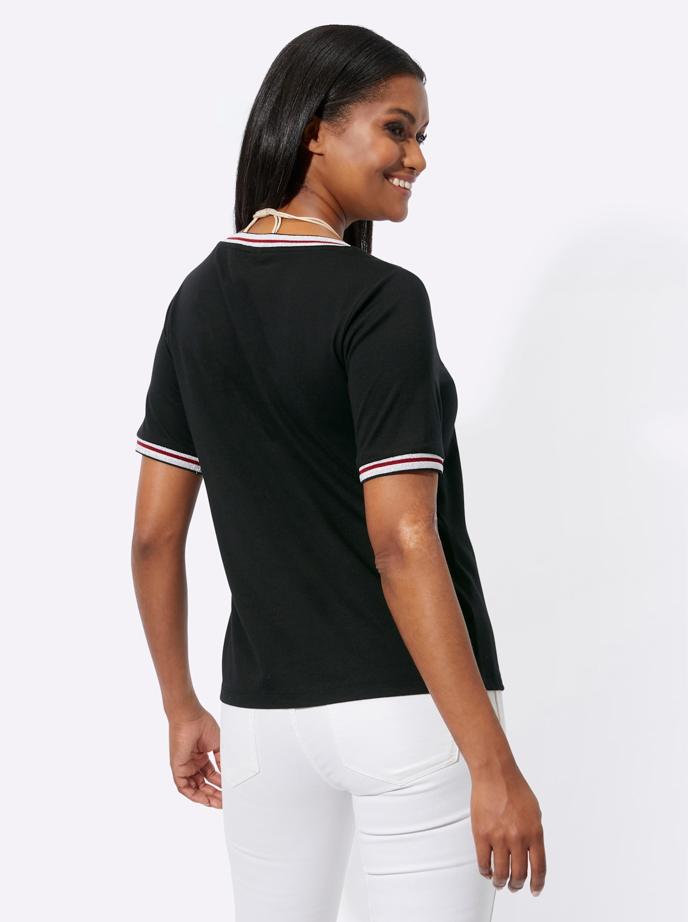 Inspirationen Kurzarmshirt »Rundhals-Shirt«, (1 tlg.)
