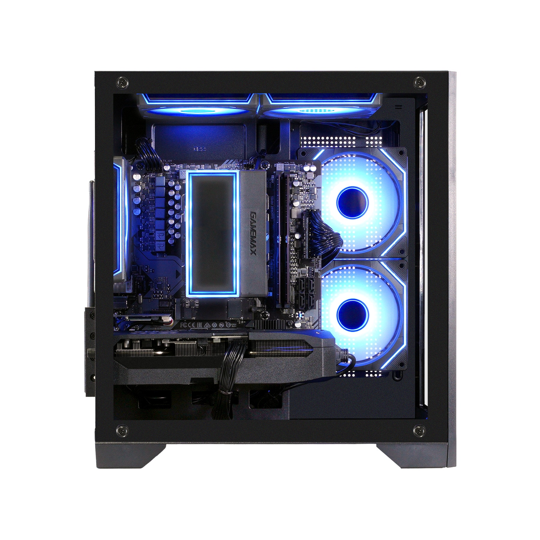 GAMEMAX Gaming-PC »Infinity Mini BK 7993 AMD Ryzen 5 7500F 16GB DDR5 1TB SSD RX 9070« Windows 11, DDR5 RAM