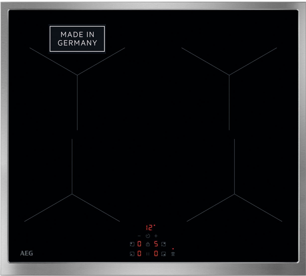 AEG Elektro-Herd-Set Serie 5000 »HH24HSPI«, Pyrolyse-Selbstreinigung, AirFry, Pyrolyse, LED-Touch, 4 flexible Kochzonen, Made in Germany