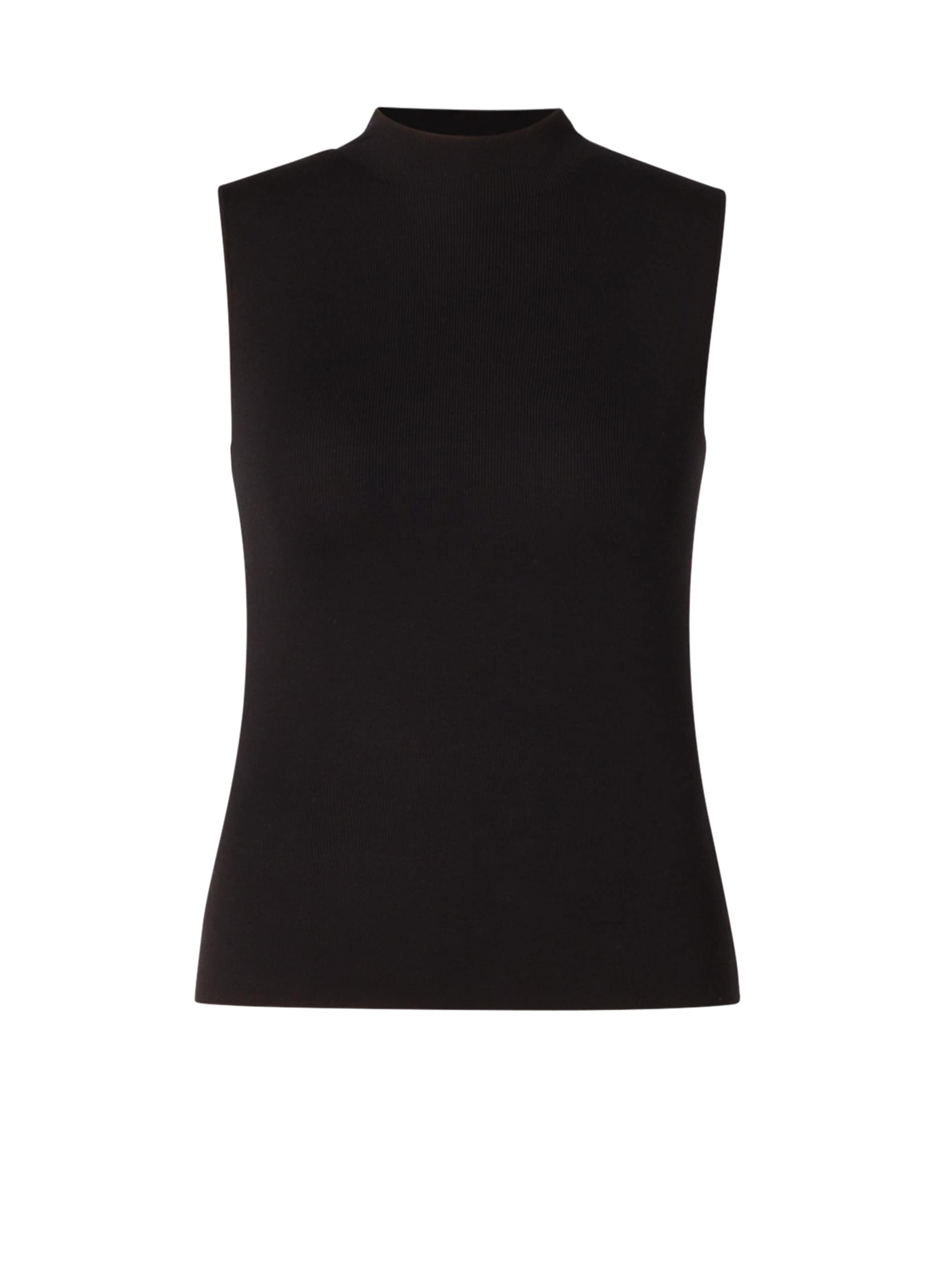Base Level Curvy Ripptanktop, mit hochgeschlossenem Kragen