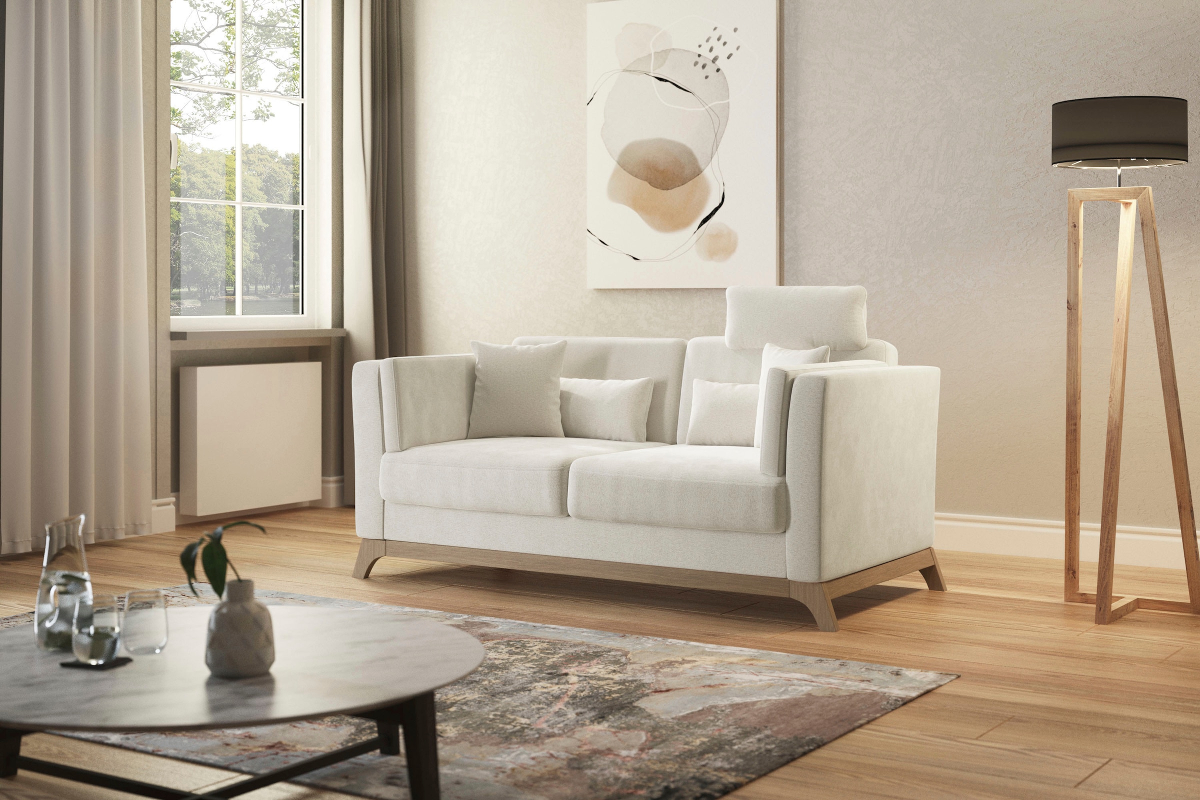 Home affaire 2,5-Sitzer »Viva« wahlweise mit Holzrahmen aus Buche