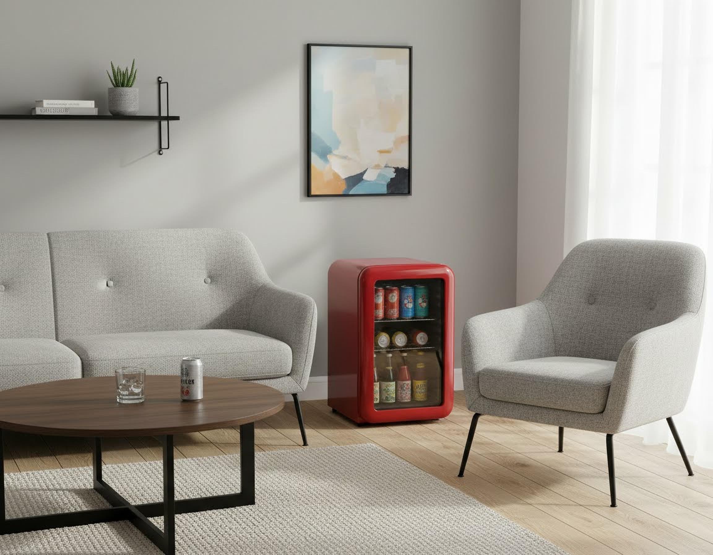 Hanseatic Getränkekühlschrank »HBC68ERRH« 68 cm hoch 44 cm breit