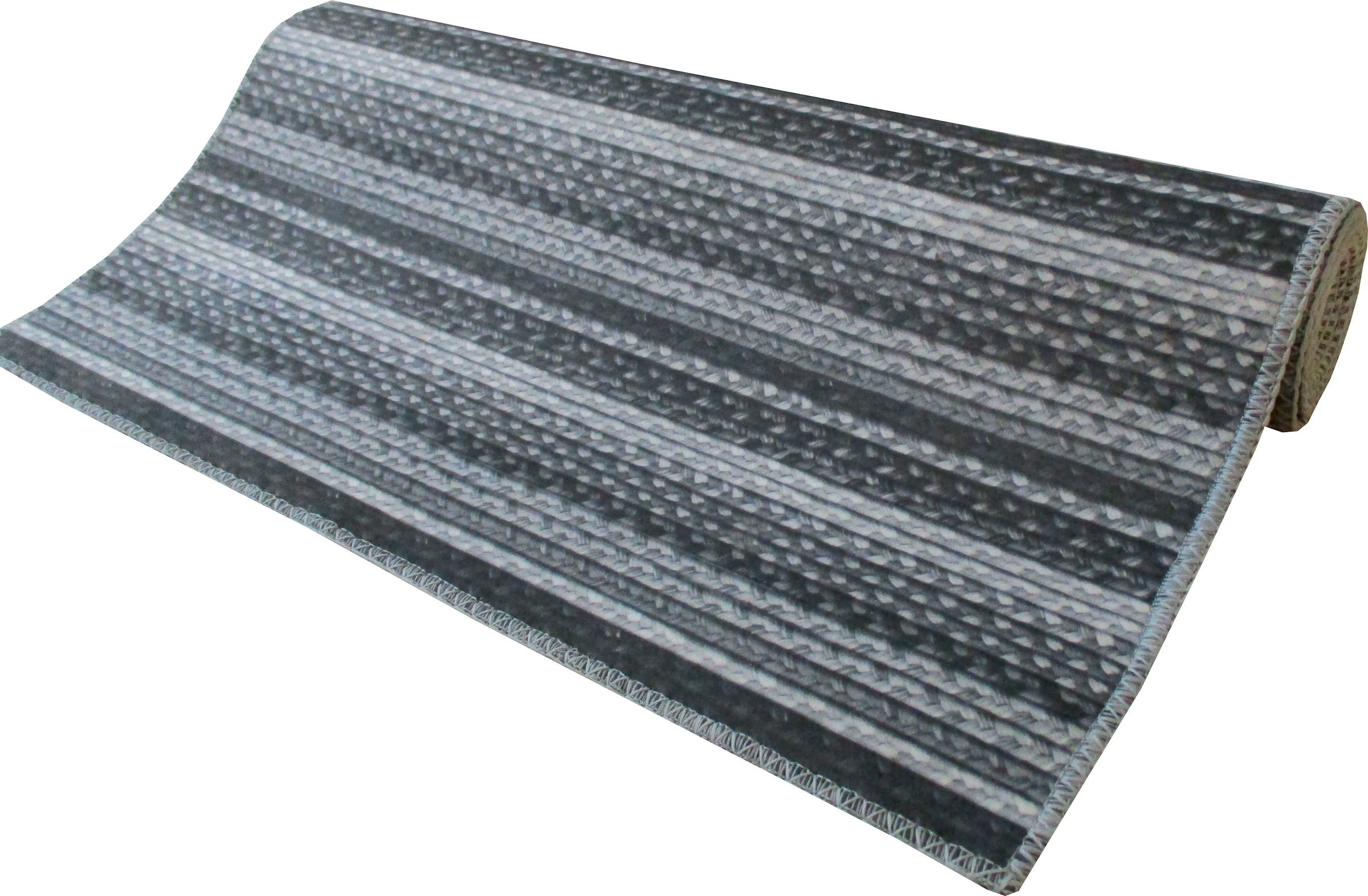 Dreams Läufer »3D-Zopfmuster« rechteckig 6 mm Höhe gestreift, 3D-Optik, bedruckt, Zopfmuster, Wohnzimmer