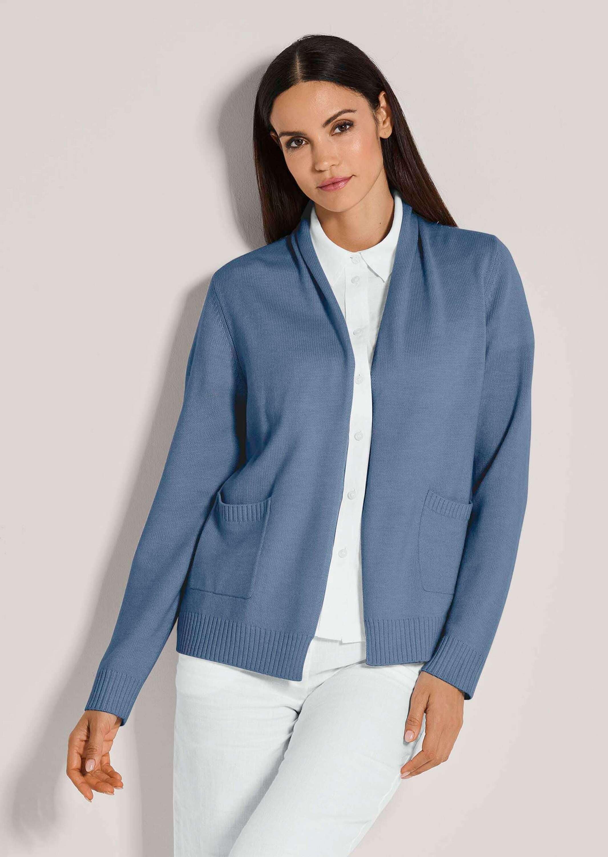 MADELEINE Strickjacke »Strickjacke Lange Strickjacke ohne Verschluss«