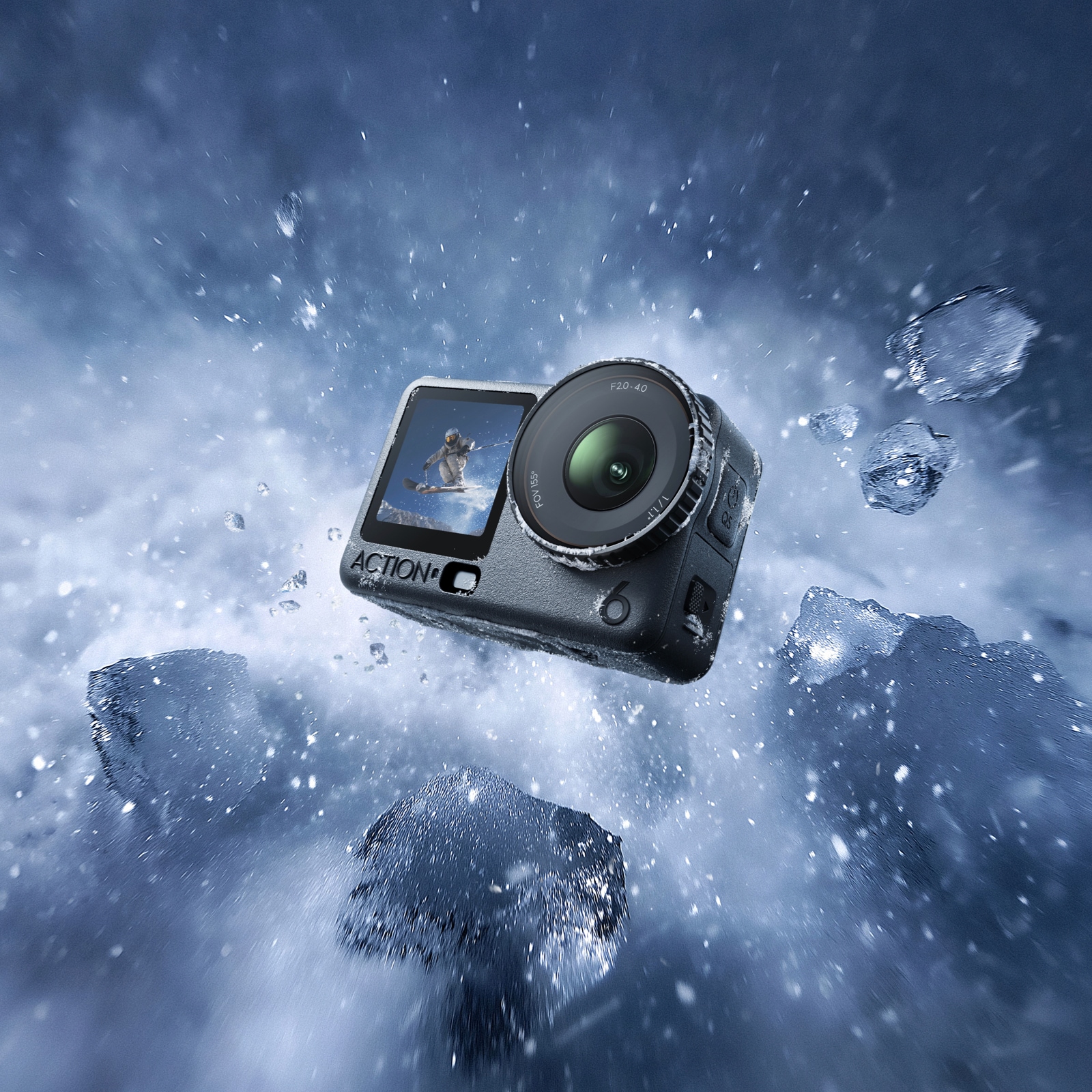 DJI Action Cam »Osmo Action 6 Standard Combo« 8K Bluetooth