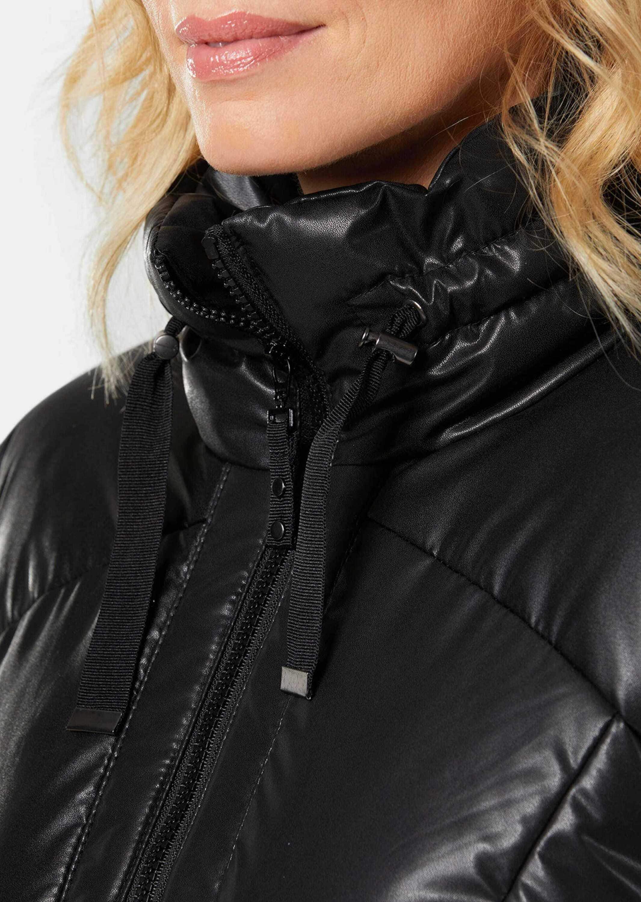 GOLDNER Kurzjacke »Steppjacke in Lederoptik«